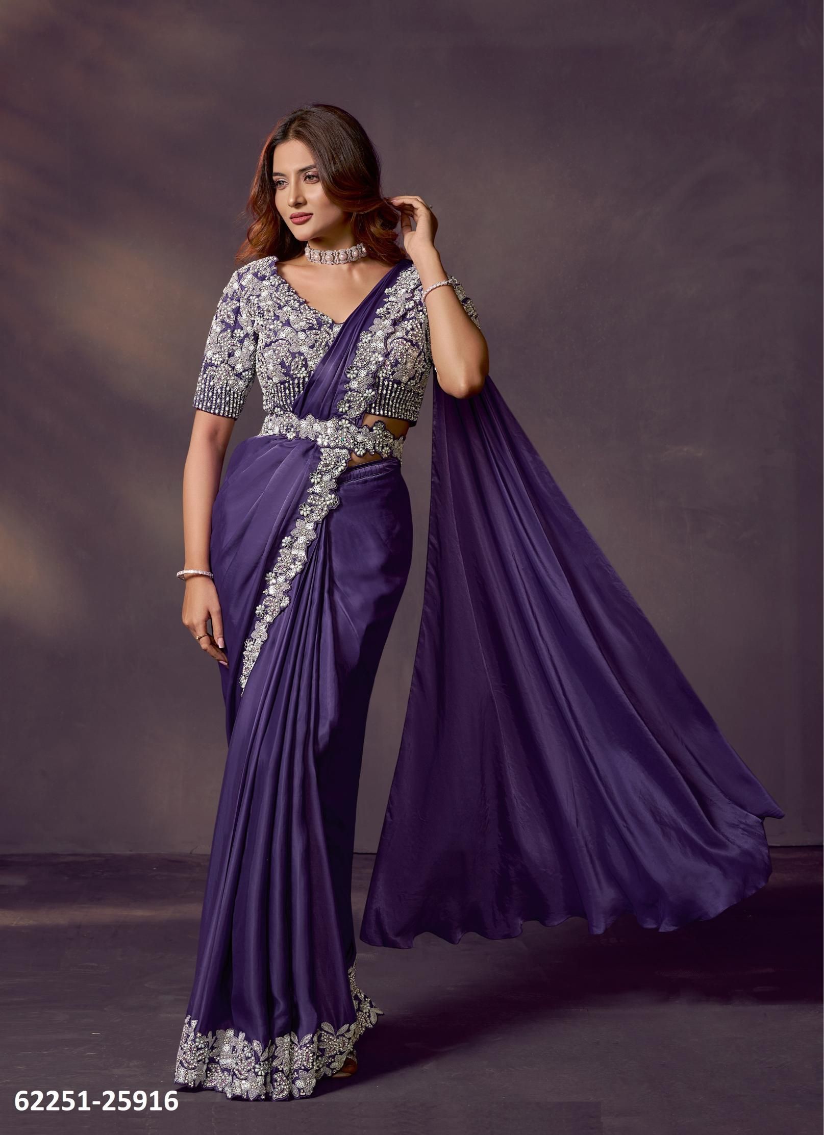 CELESTE - Catalog # 62251 (Set of 16 Sarees) by Mahotsav CELESTE - Catalog # 62251 (Set of 16 Sarees) by Mahotsav