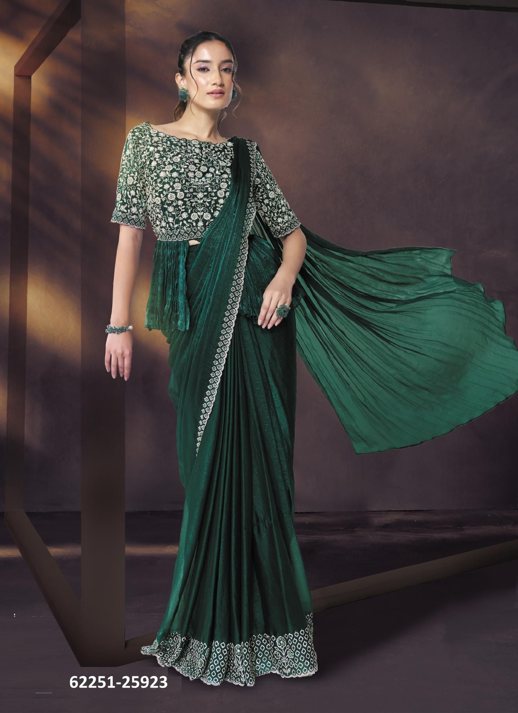 CELESTE - Catalog # 62251 (Set of 16 Sarees) by Mahotsav CELESTE - Catalog # 62251 (Set of 16 Sarees) by Mahotsav