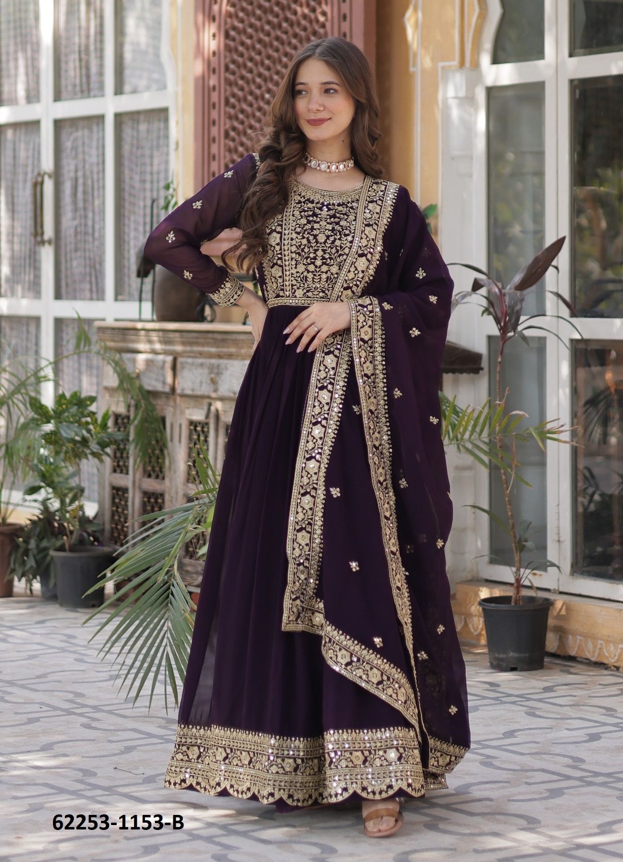 SERIES 1153 - Catalog # 62253 (Set of 2 Readymade Gowns) by Jagraasa