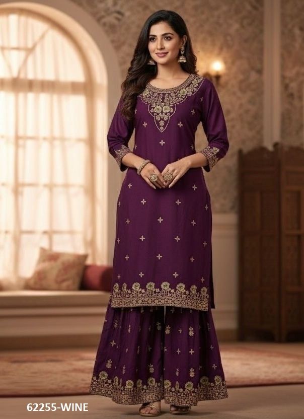 CO-ORD SETS 421 - Catalog # 62255 (Set of 4 Tops With Bottoms) by Aabharan