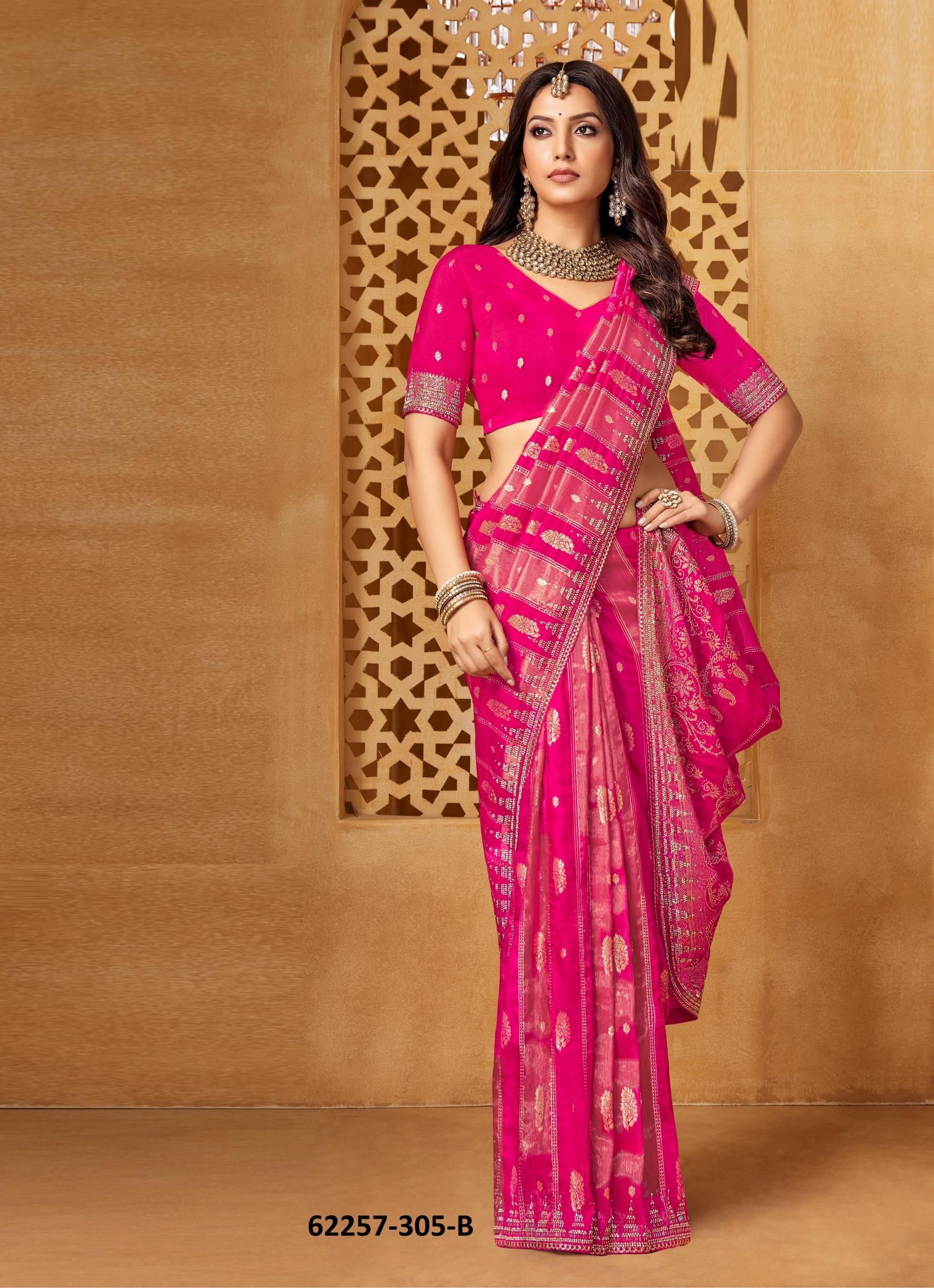 BHAVANA - Catalog # 62257 (Set of 5 Sarees) by Leela Creation