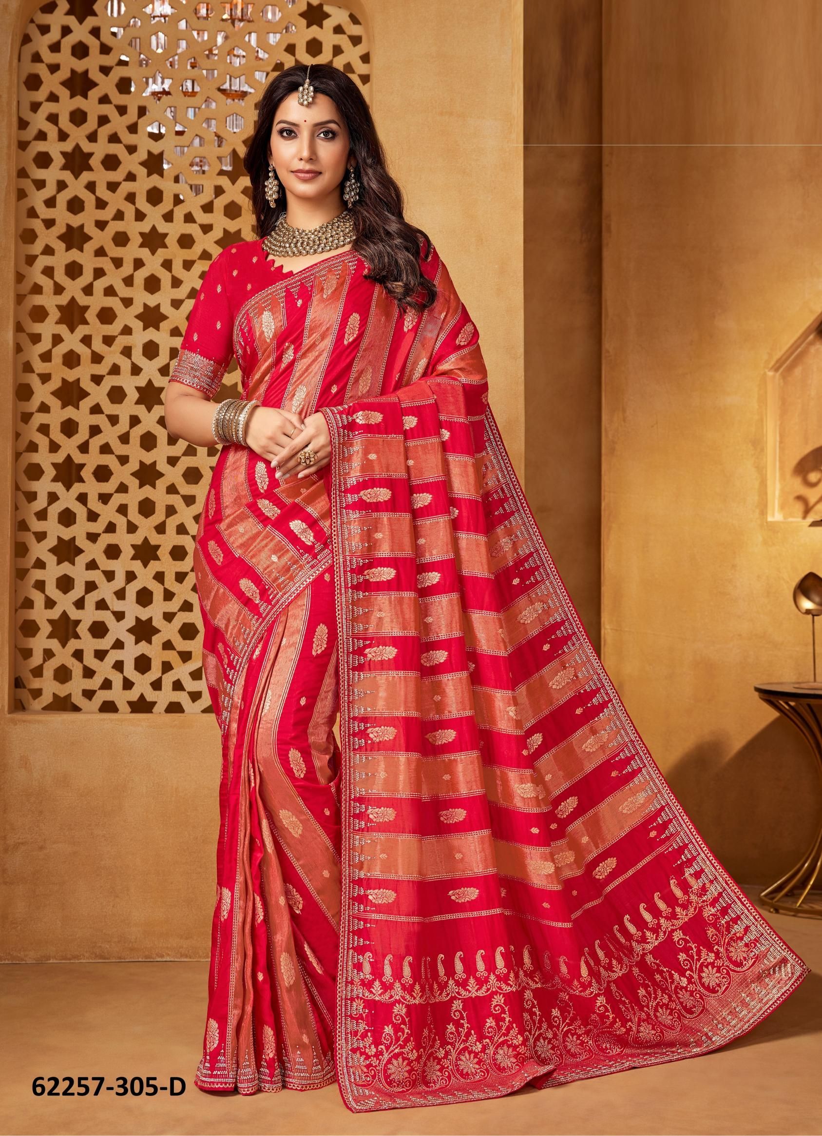 BHAVANA - Catalog # 62257 (Set of 5 Sarees) by Leela Creation
