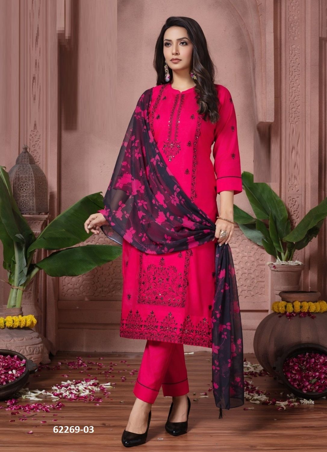 KAUSHALYA - Catalog # 62269 (Set of 6 Readymade Salwar Suits) by Kaya Ahmedabad