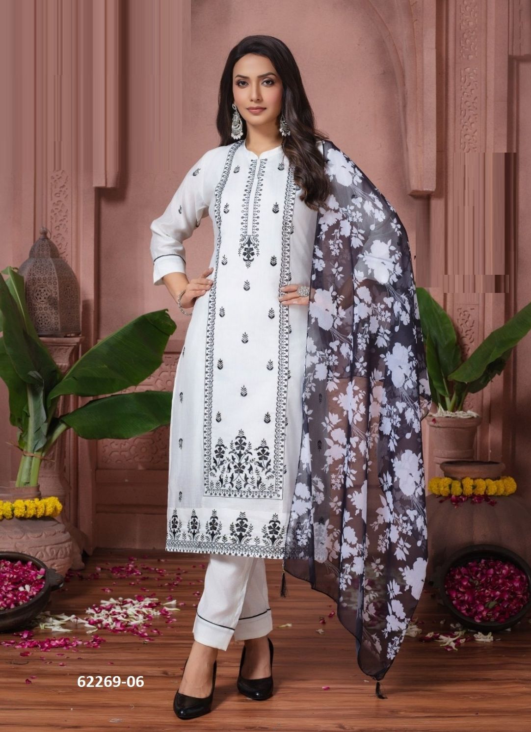 KAUSHALYA - Catalog # 62269 (Set of 6 Readymade Salwar Suits) by Kaya Ahmedabad