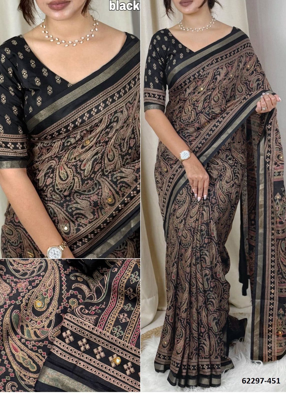 KALAMKARI - Catalog # 62297 (Set of 6 Sarees) by Desi Muse KALAMKARI - Catalog # 62297 (Set of 6 Sarees) by Desi Muse