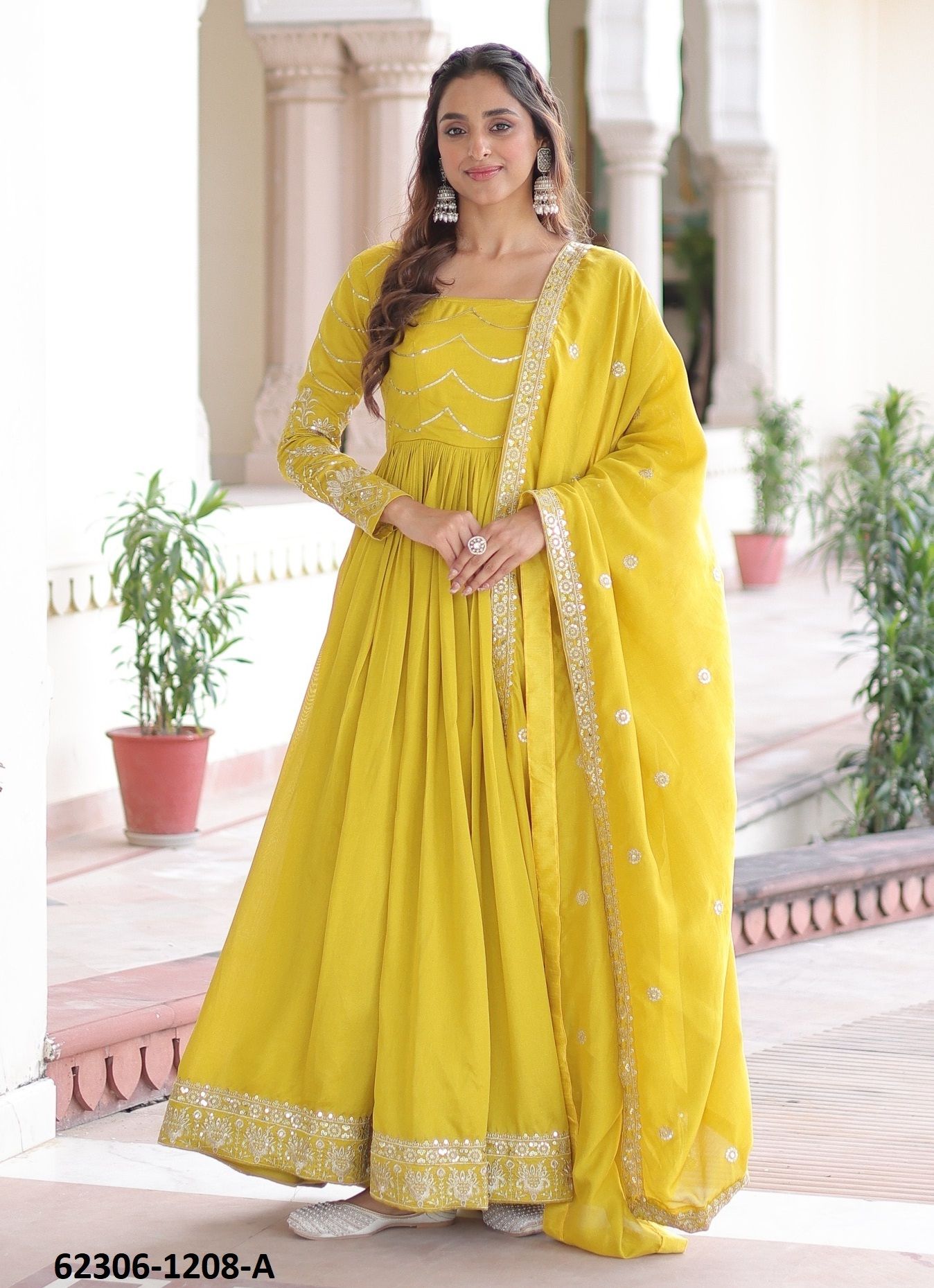SERIES 1208 - Catalog # 62306 (Set of 2 Readymade Gowns) by Meheriya SERIES 1208 - Catalog # 62306 (Set of 2 Readymade Gowns) by Meheriya