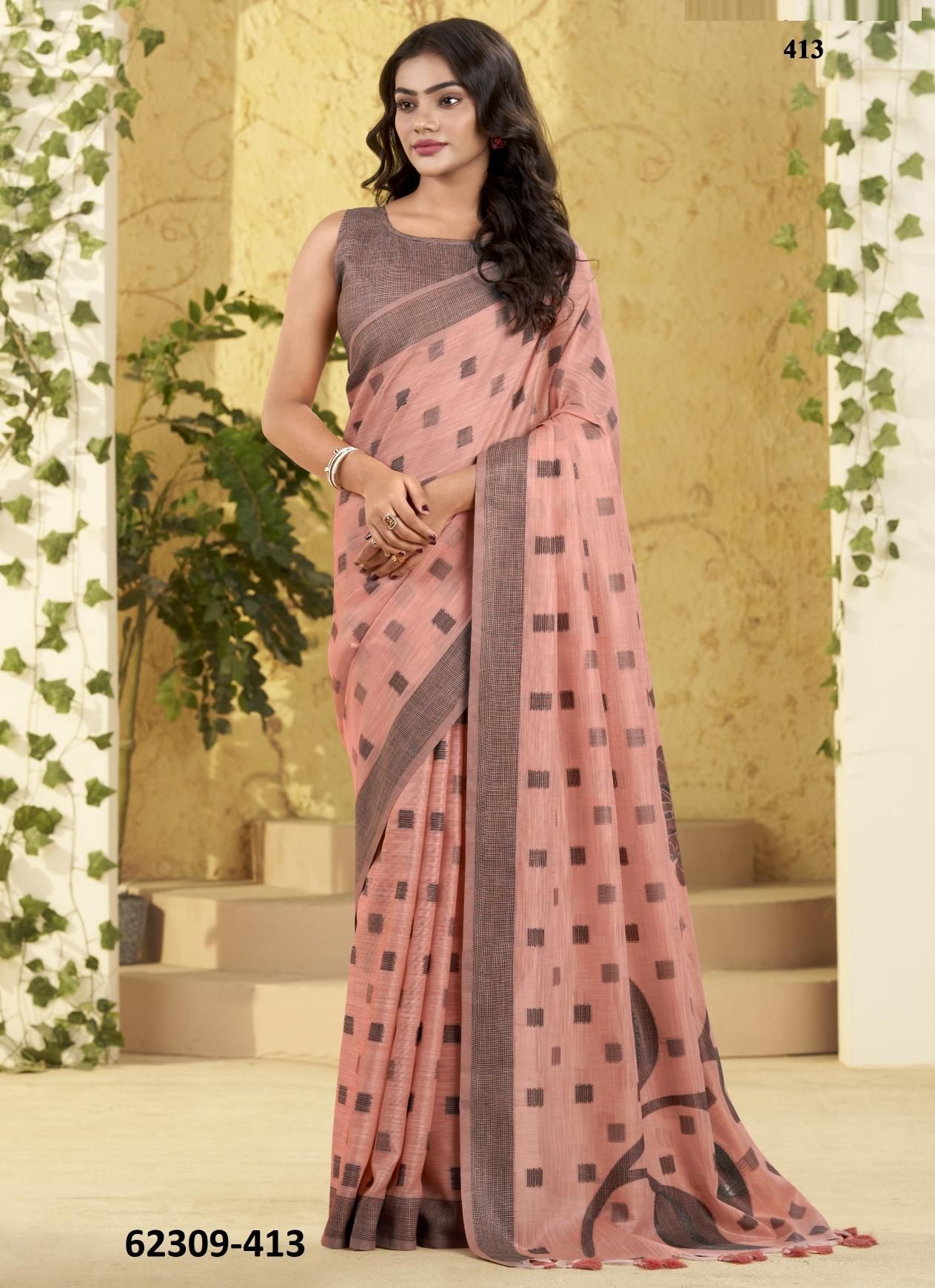 CARNIVAL SILK - Catalog # 62309 (Set of 6 Sarees) by Serengeti