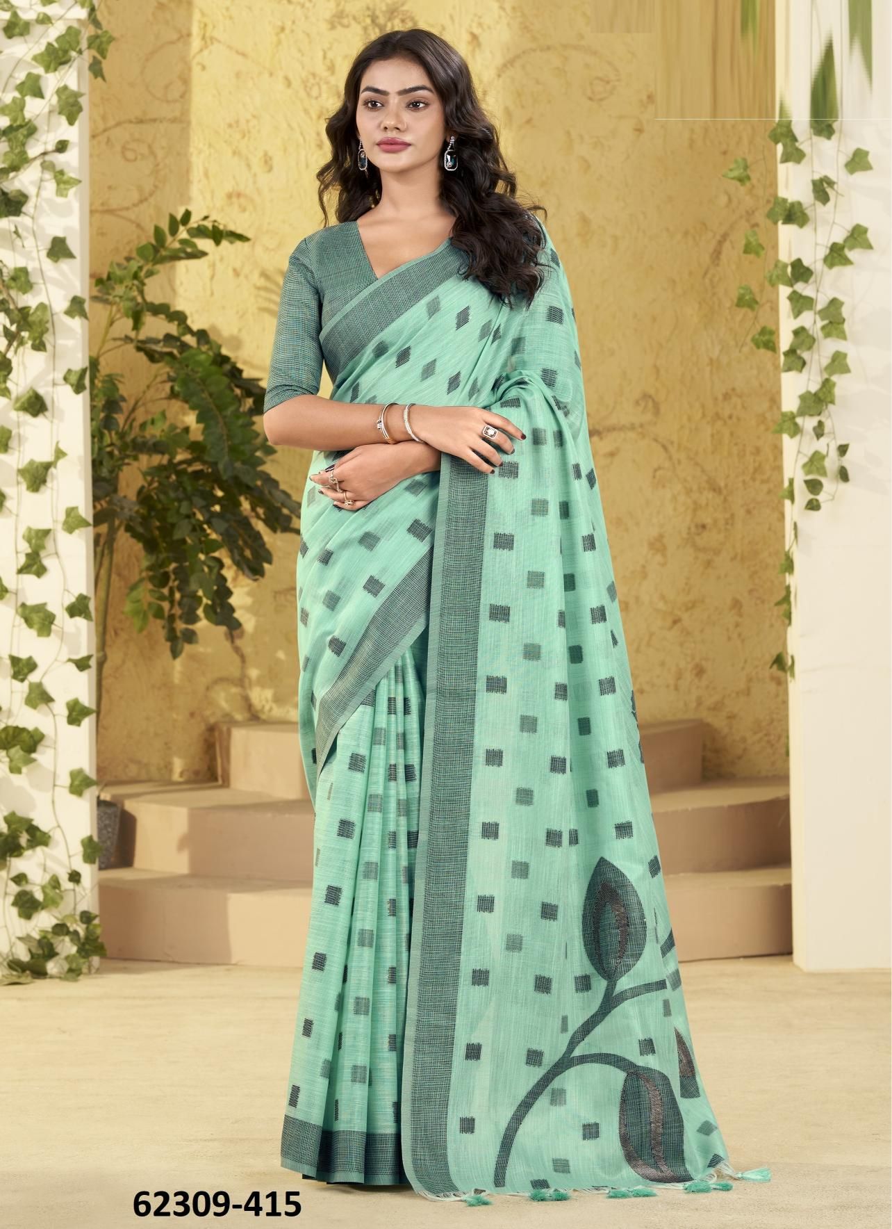 CARNIVAL SILK - Catalog # 62309 (Set of 6 Sarees) by Serengeti