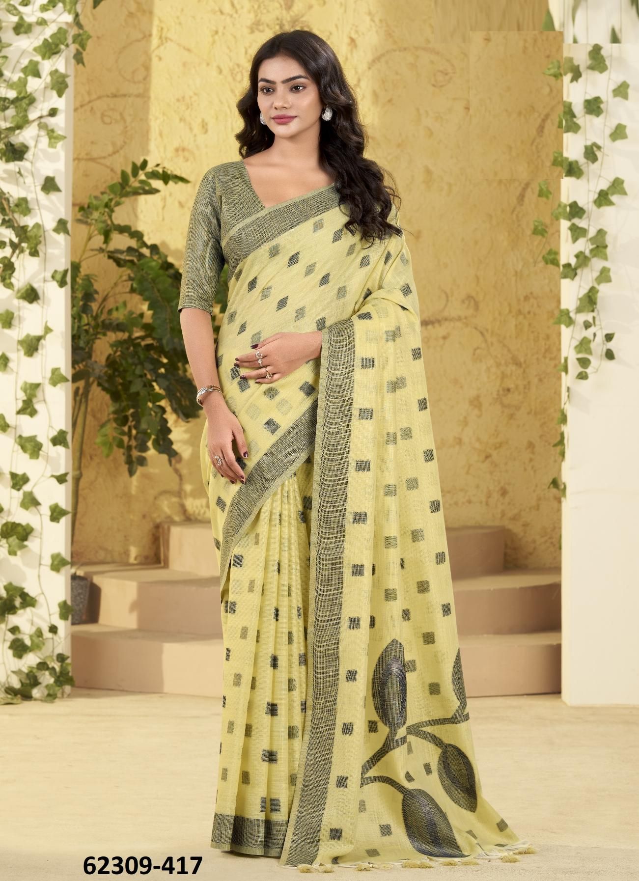 CARNIVAL SILK - Catalog # 62309 (Set of 6 Sarees) by Serengeti