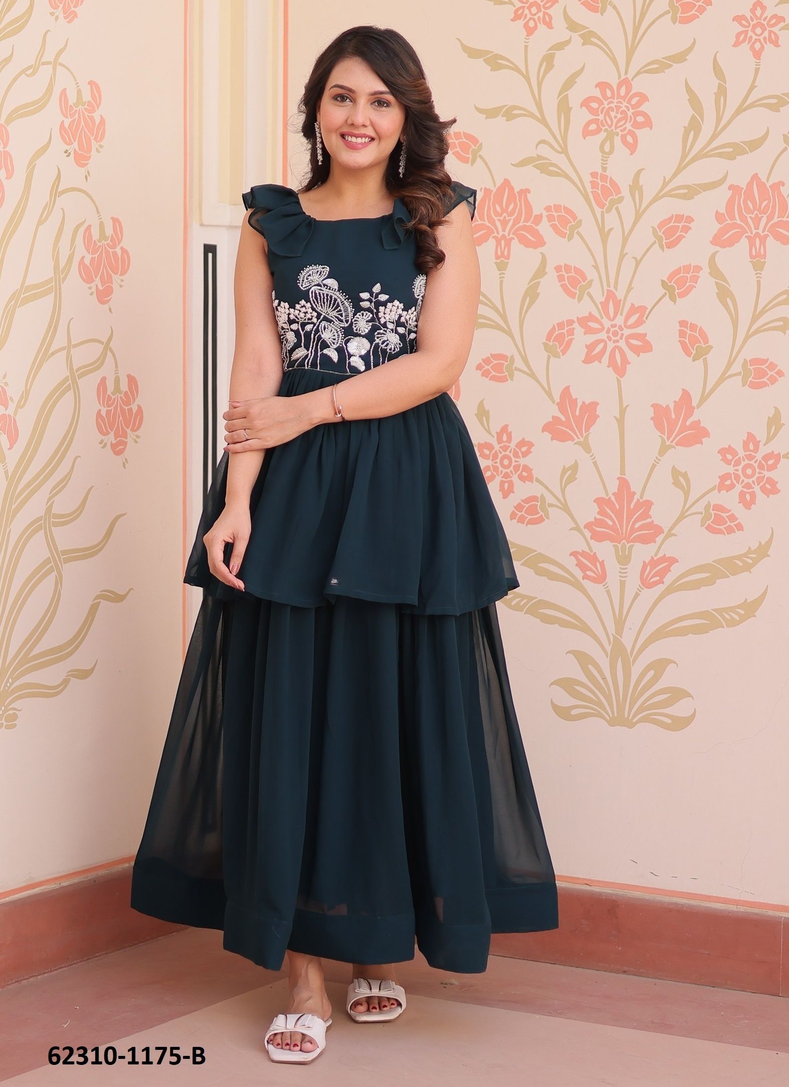 SERIES 1175 - Catalog # 62310 (Set of 3 Readymade Gowns) by Jagraasa SERIES 1175 - Catalog # 62310 (Set of 3 Readymade Gowns) by Jagraasa