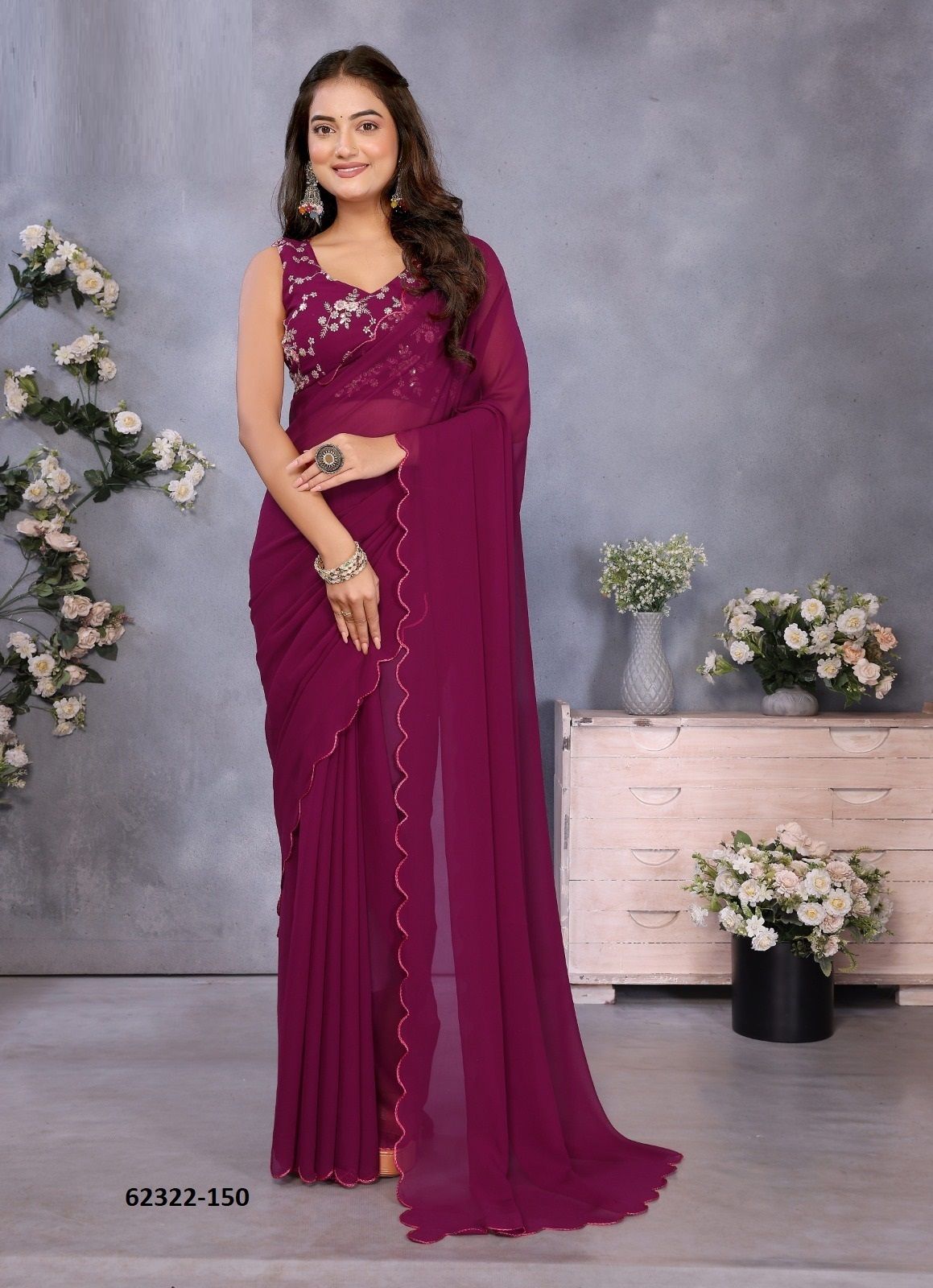 I CLOTH 4 - Catalog # 62322 (Set of 19 Sarees) by Prima