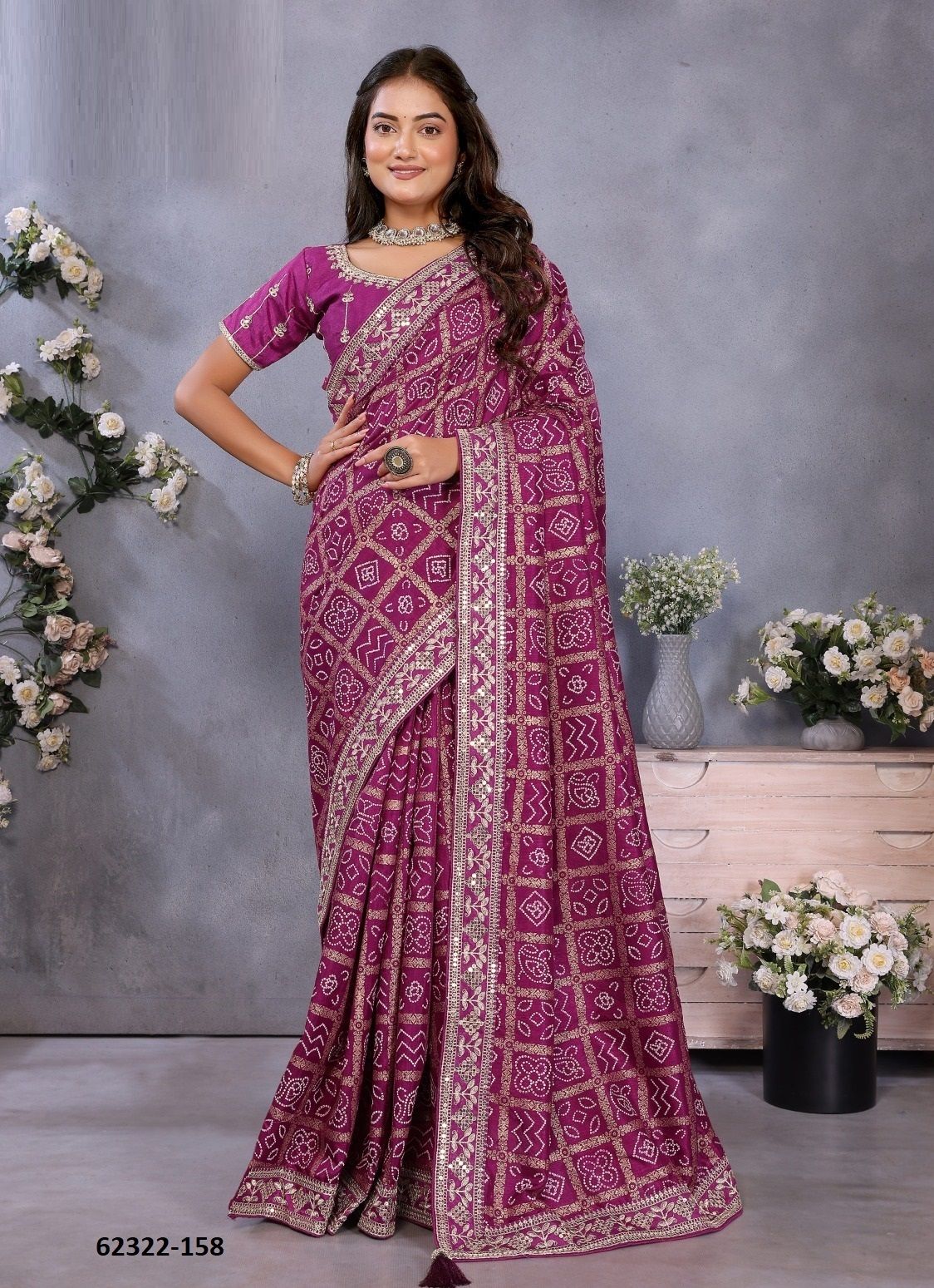 I CLOTH 4 - Catalog # 62322 (Set of 19 Sarees) by Prima