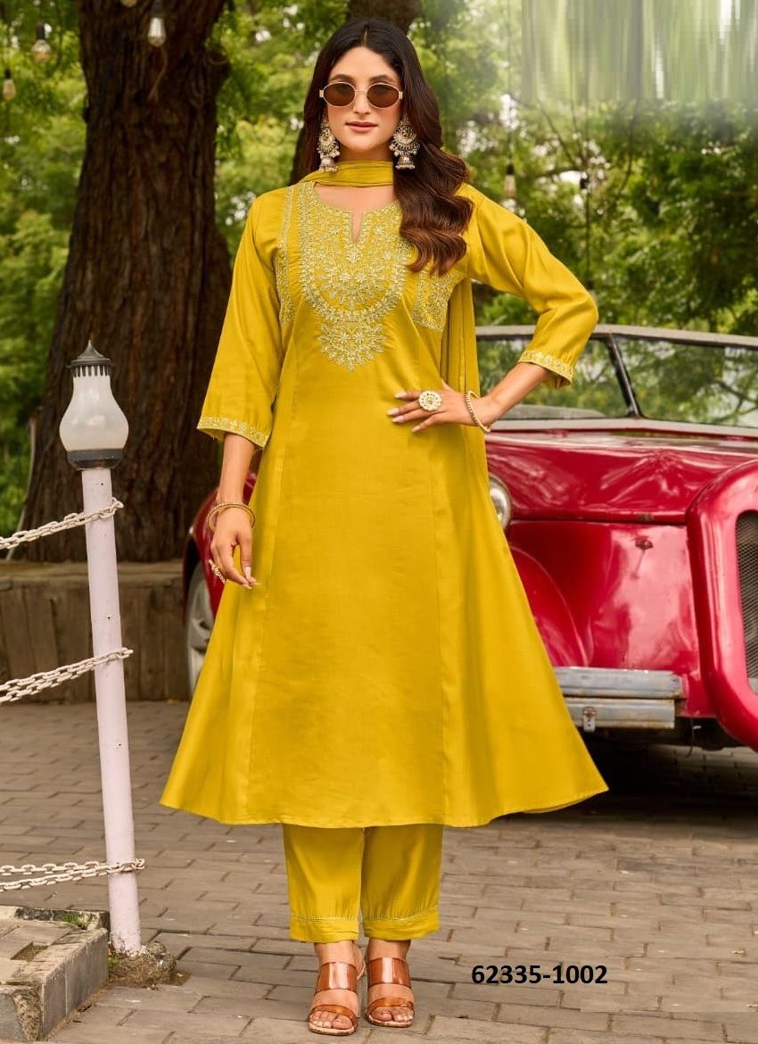 GULZAR 2 - Catalog # 62335 (Set of 6 Readymade Salwar Suits) by Ossm