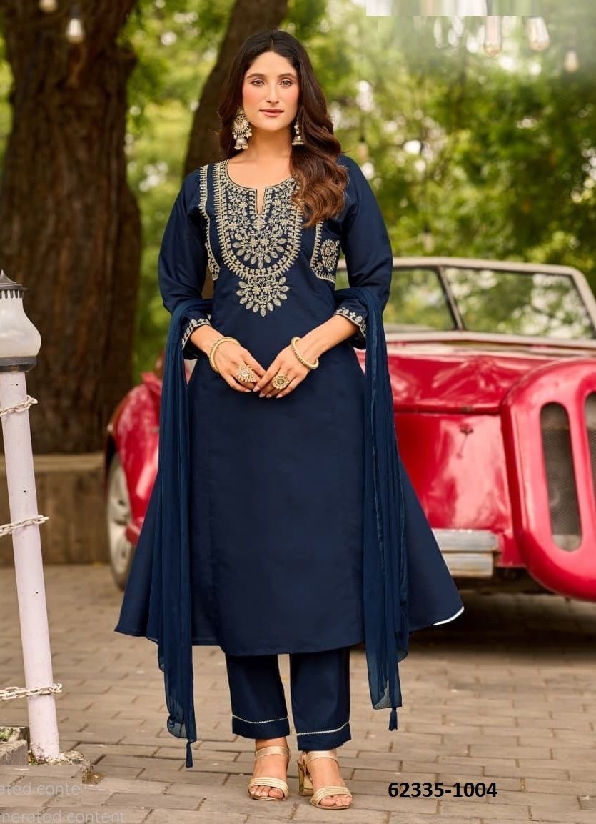 GULZAR 2 - Catalog # 62335 (Set of 6 Readymade Salwar Suits) by Ossm