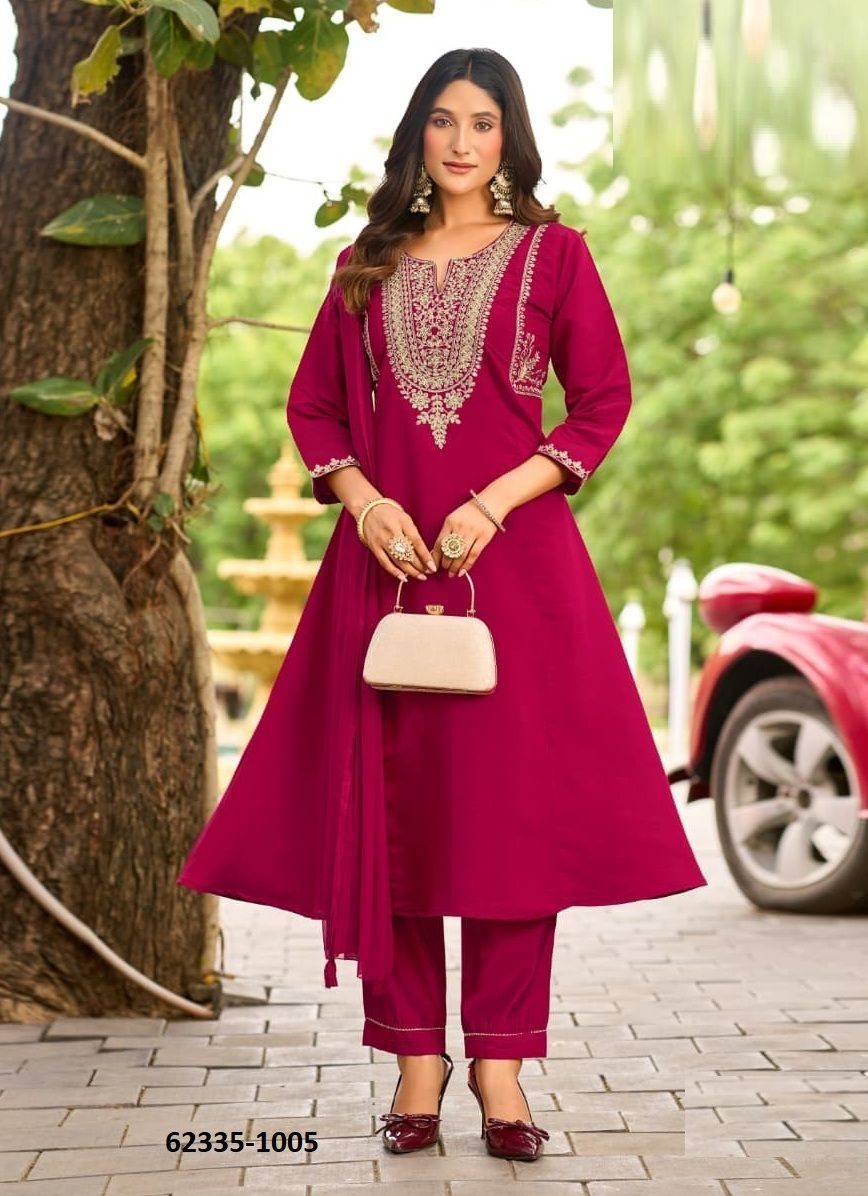 GULZAR 2 - Catalog # 62335 (Set of 6 Readymade Salwar Suits) by Ossm
