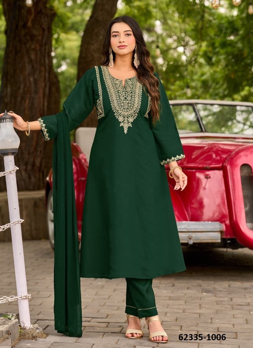GULZAR 2 - Catalog # 62335 (Set of 6 Readymade Salwar Suits) by Ossm