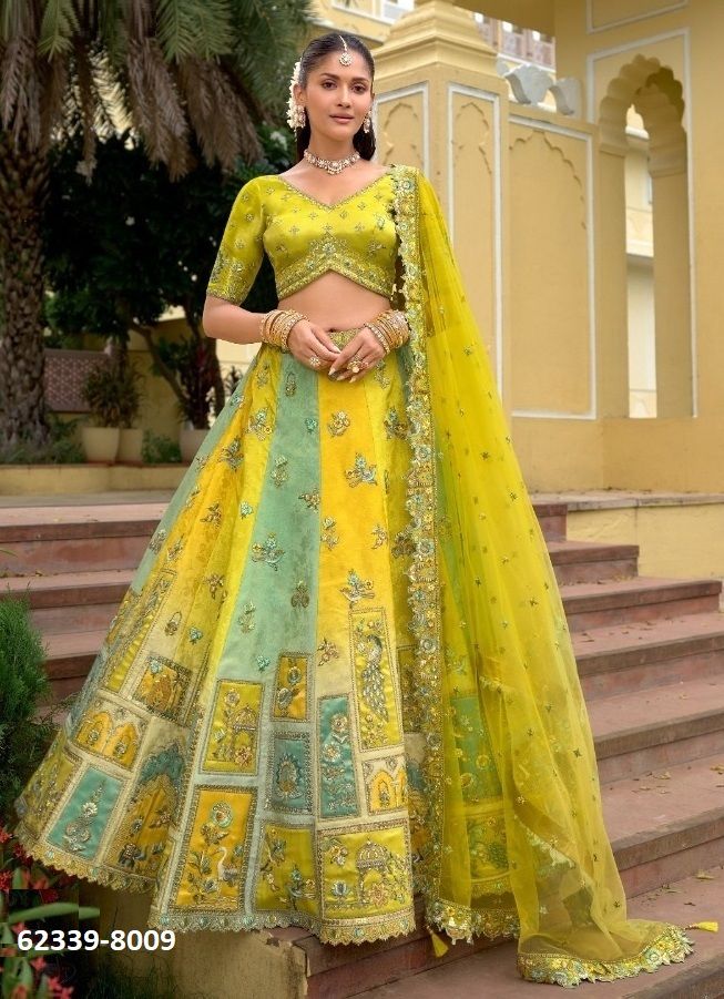 ANAARA 8001 - Catalog # 62339 (Set of 9 Semi-Stitched Lehengas) by Tathastu ANAARA 8001 - Catalog # 62339 (Set of 9 Semi-Stitched Lehengas) by Tathastu