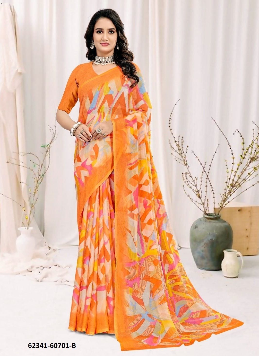 STAR CHIFFON 222 - Catalog # 62341 (Set of 12 Sarees) by Ruchi Sarees STAR CHIFFON 222 - Catalog # 62341 (Set of 12 Sarees) by Ruchi Sarees