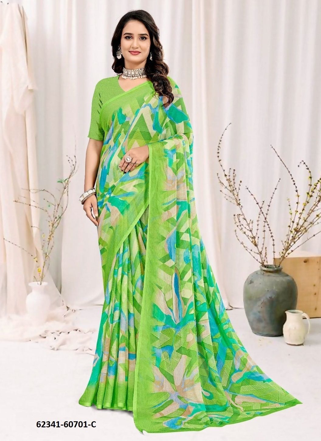 STAR CHIFFON 222 - Catalog # 62341 (Set of 12 Sarees) by Ruchi Sarees STAR CHIFFON 222 - Catalog # 62341 (Set of 12 Sarees) by Ruchi Sarees