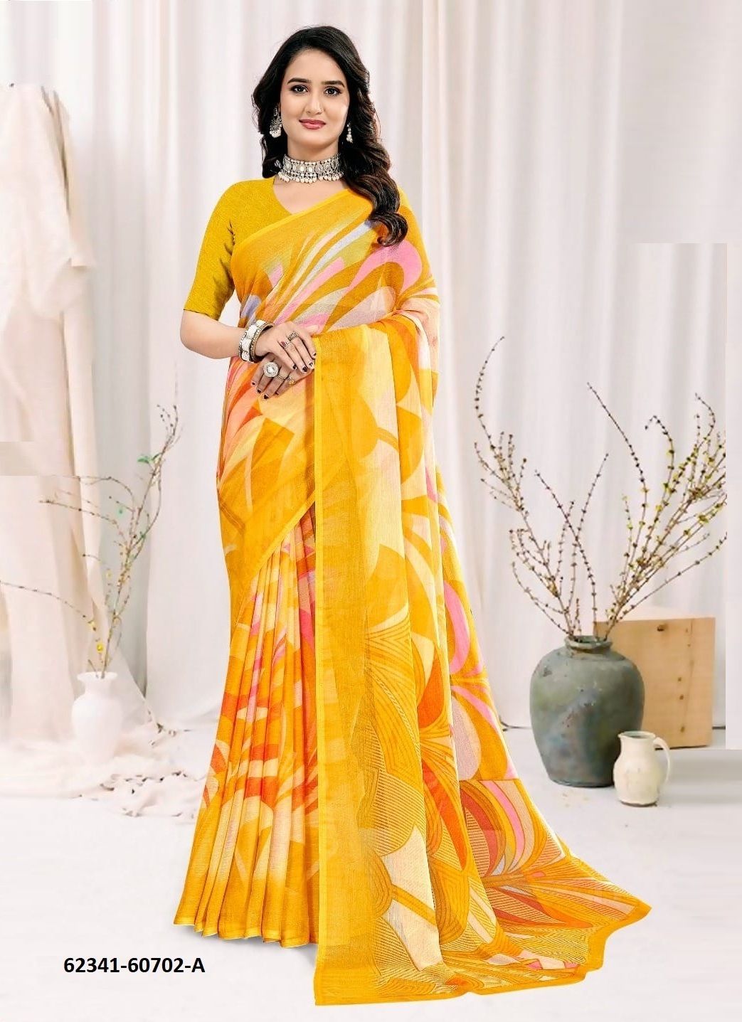 STAR CHIFFON 222 - Catalog # 62341 (Set of 12 Sarees) by Ruchi Sarees STAR CHIFFON 222 - Catalog # 62341 (Set of 12 Sarees) by Ruchi Sarees