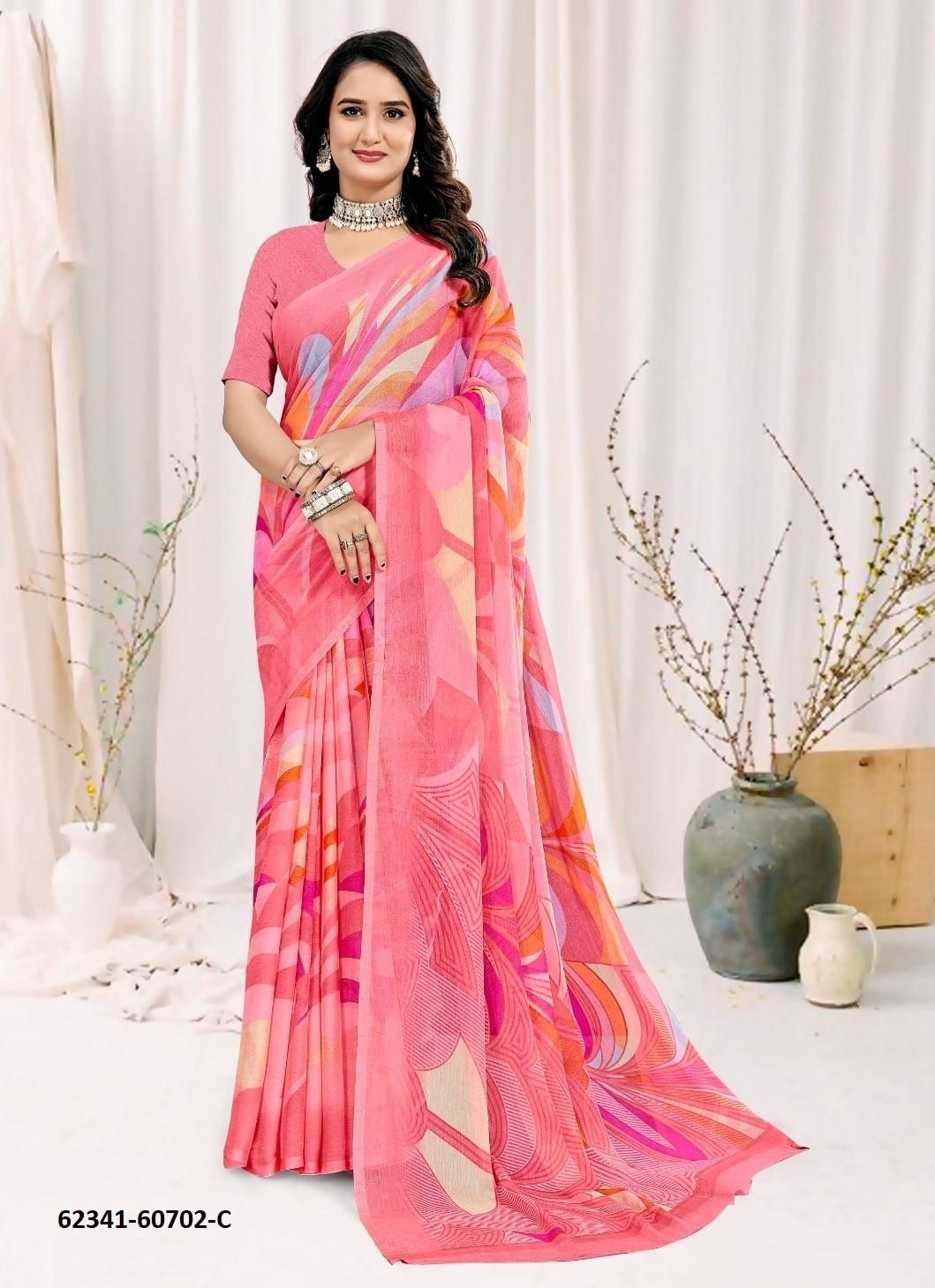 STAR CHIFFON 222 - Catalog # 62341 (Set of 12 Sarees) by Ruchi Sarees STAR CHIFFON 222 - Catalog # 62341 (Set of 12 Sarees) by Ruchi Sarees