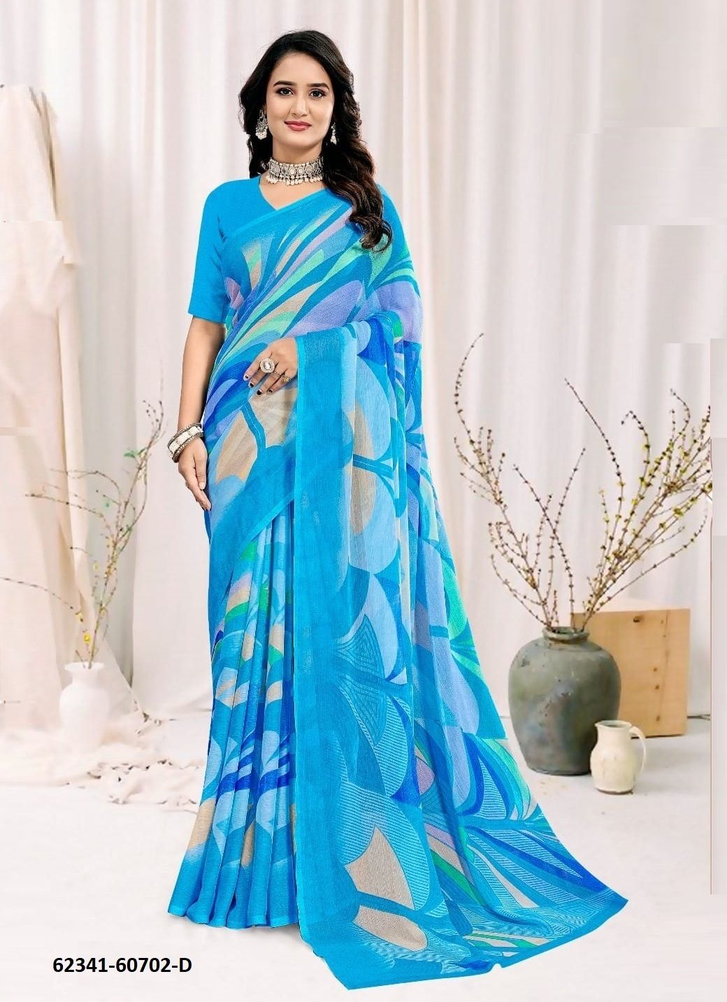 STAR CHIFFON 222 - Catalog # 62341 (Set of 12 Sarees) by Ruchi Sarees STAR CHIFFON 222 - Catalog # 62341 (Set of 12 Sarees) by Ruchi Sarees
