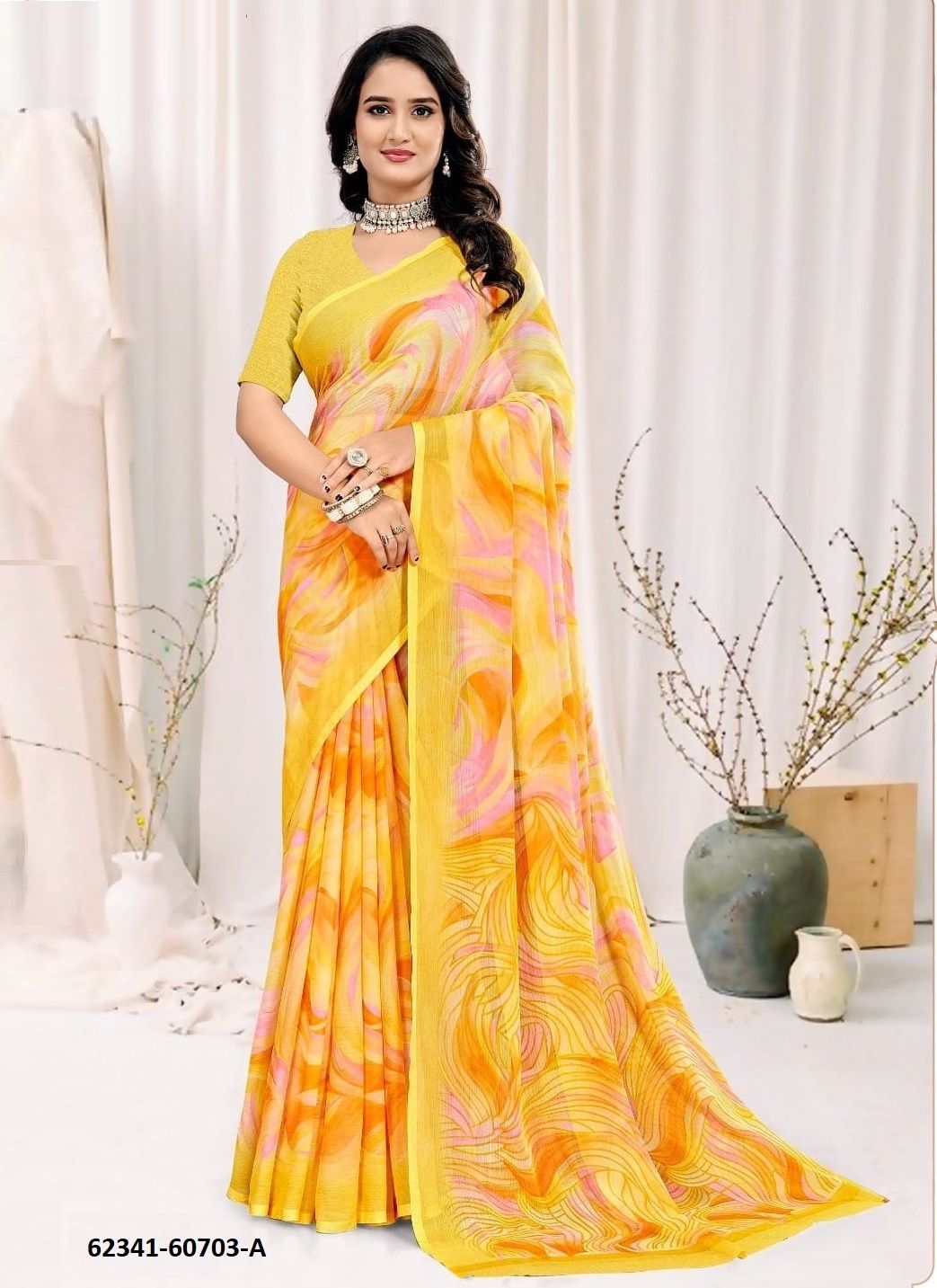 STAR CHIFFON 222 - Catalog # 62341 (Set of 12 Sarees) by Ruchi Sarees STAR CHIFFON 222 - Catalog # 62341 (Set of 12 Sarees) by Ruchi Sarees