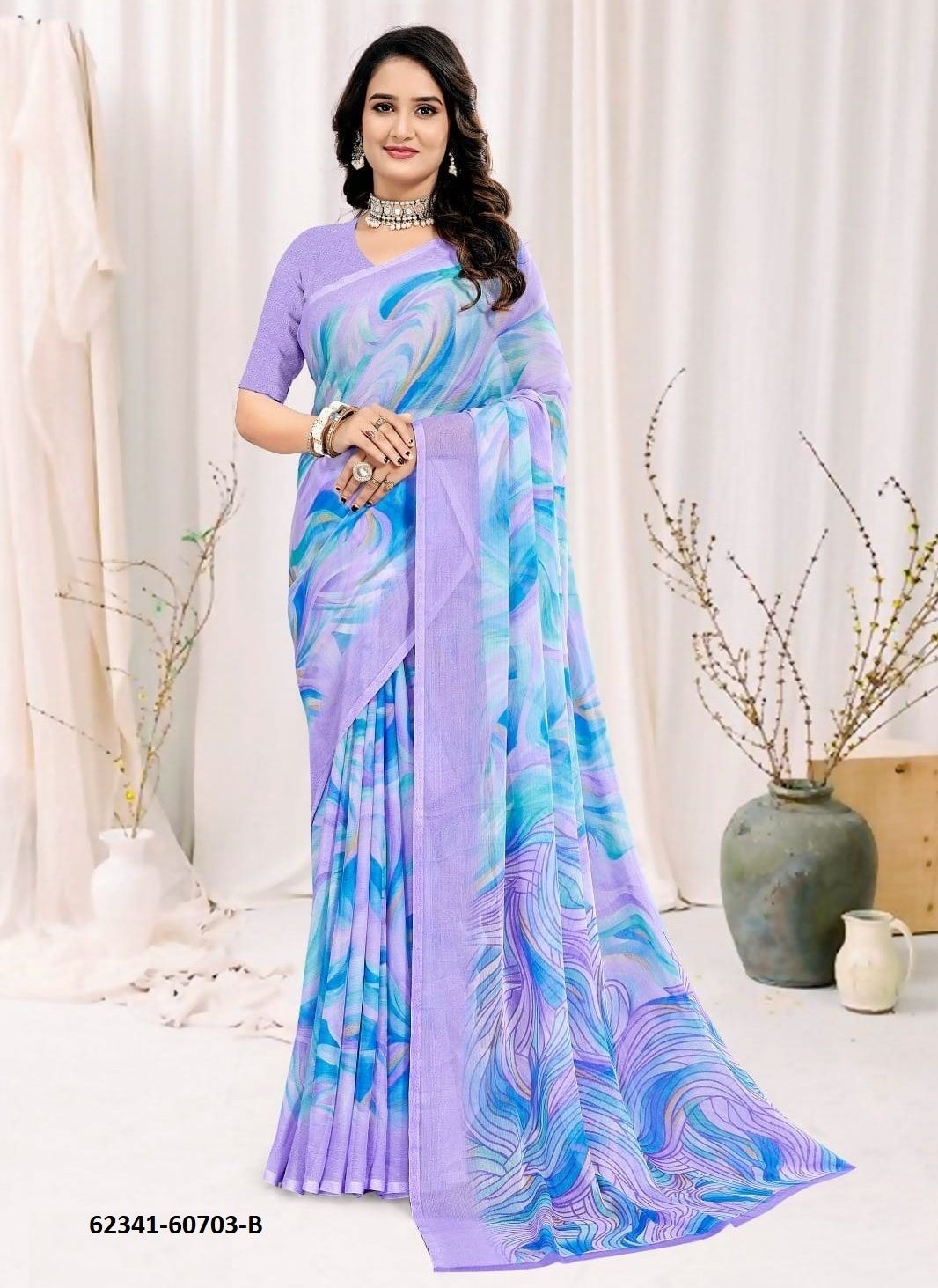 STAR CHIFFON 222 - Catalog # 62341 (Set of 12 Sarees) by Ruchi Sarees STAR CHIFFON 222 - Catalog # 62341 (Set of 12 Sarees) by Ruchi Sarees