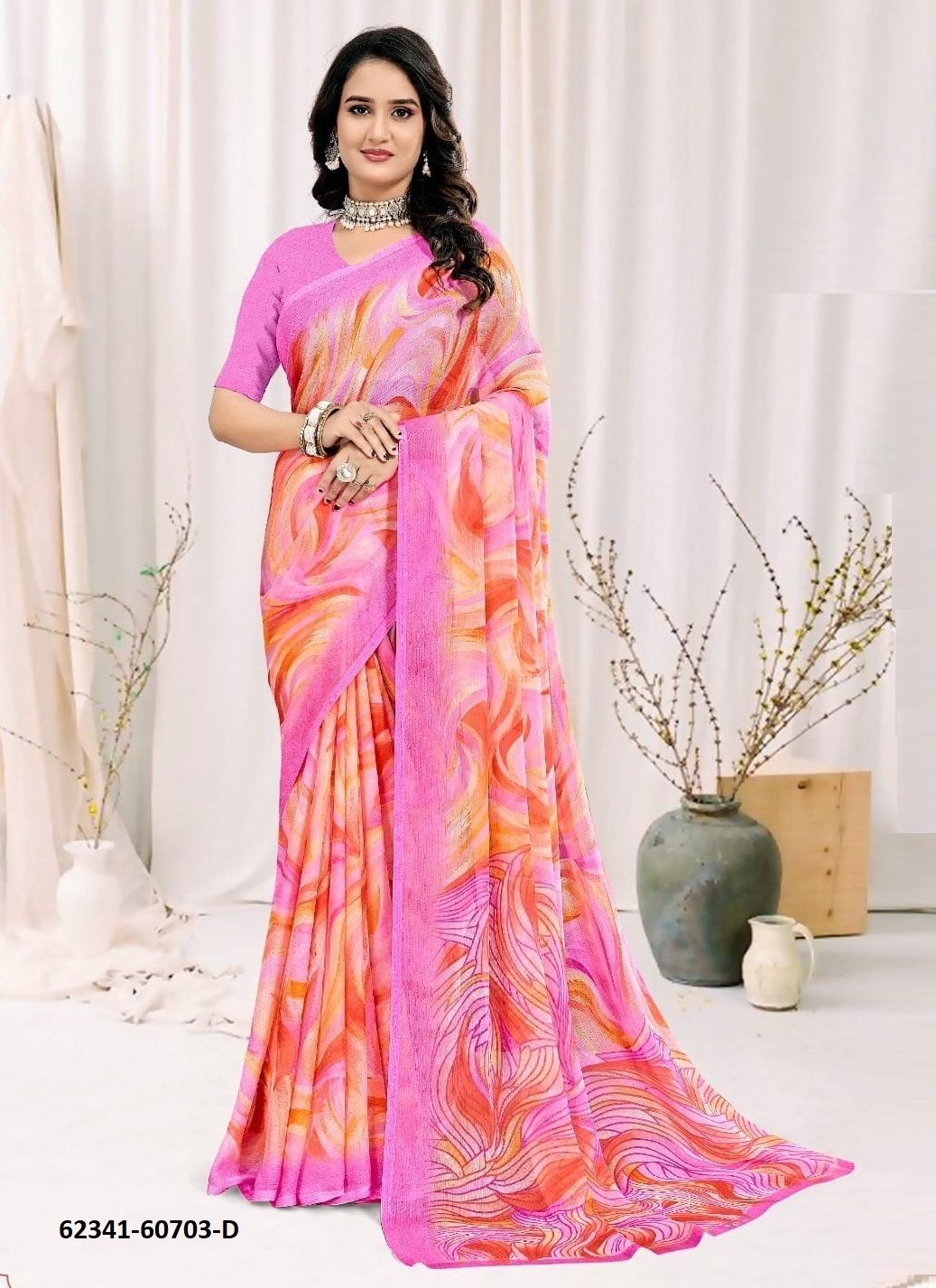 STAR CHIFFON 222 - Catalog # 62341 (Set of 12 Sarees) by Ruchi Sarees STAR CHIFFON 222 - Catalog # 62341 (Set of 12 Sarees) by Ruchi Sarees
