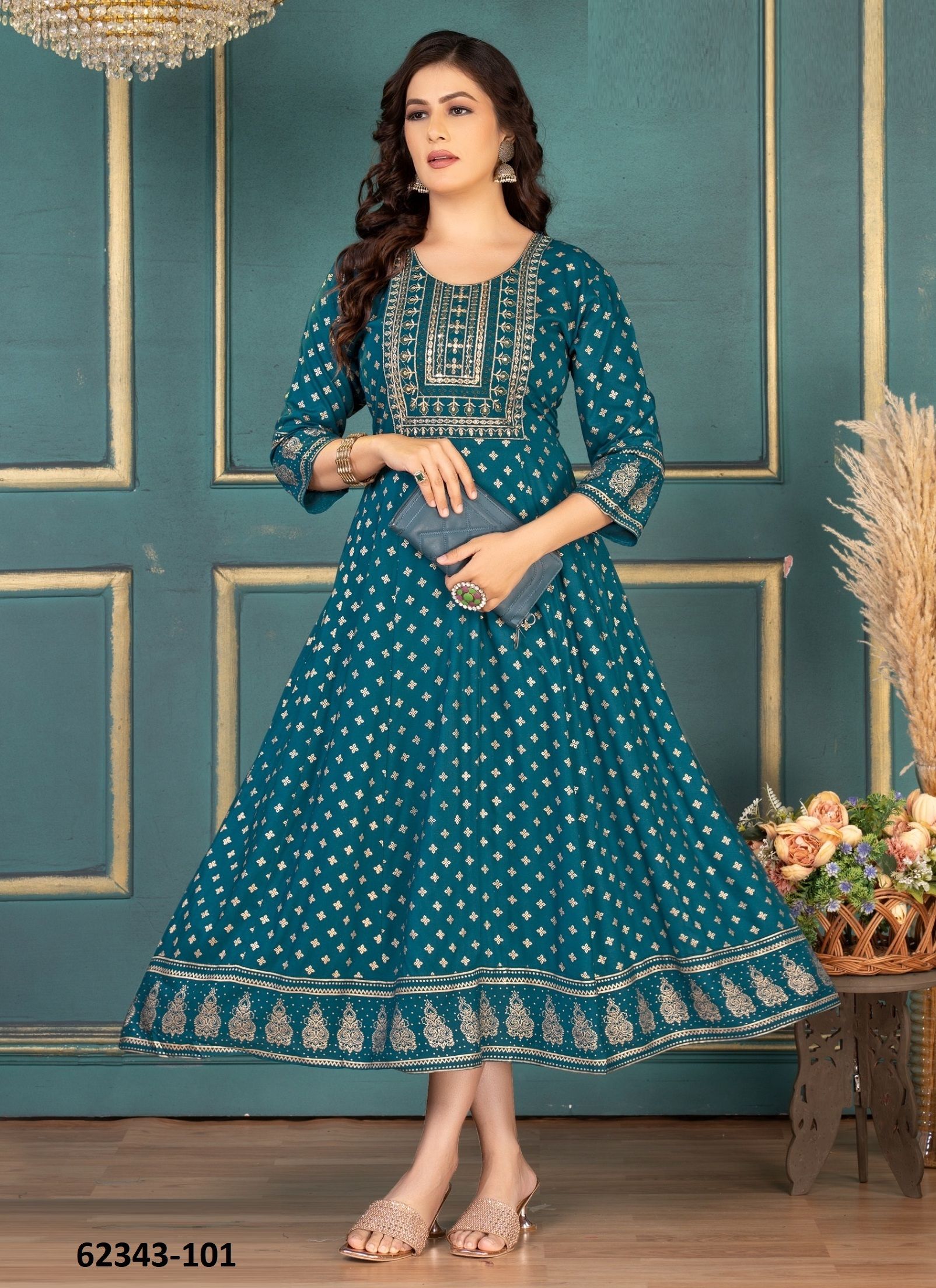 SAHAR - Catalog # 62343 (Set of 6 Readymade Women's Kurtis / Tops) by Dee Cee SAHAR - Catalog # 62343 (Set of 6 Readymade Women's Kurtis / Tops) by Dee Cee