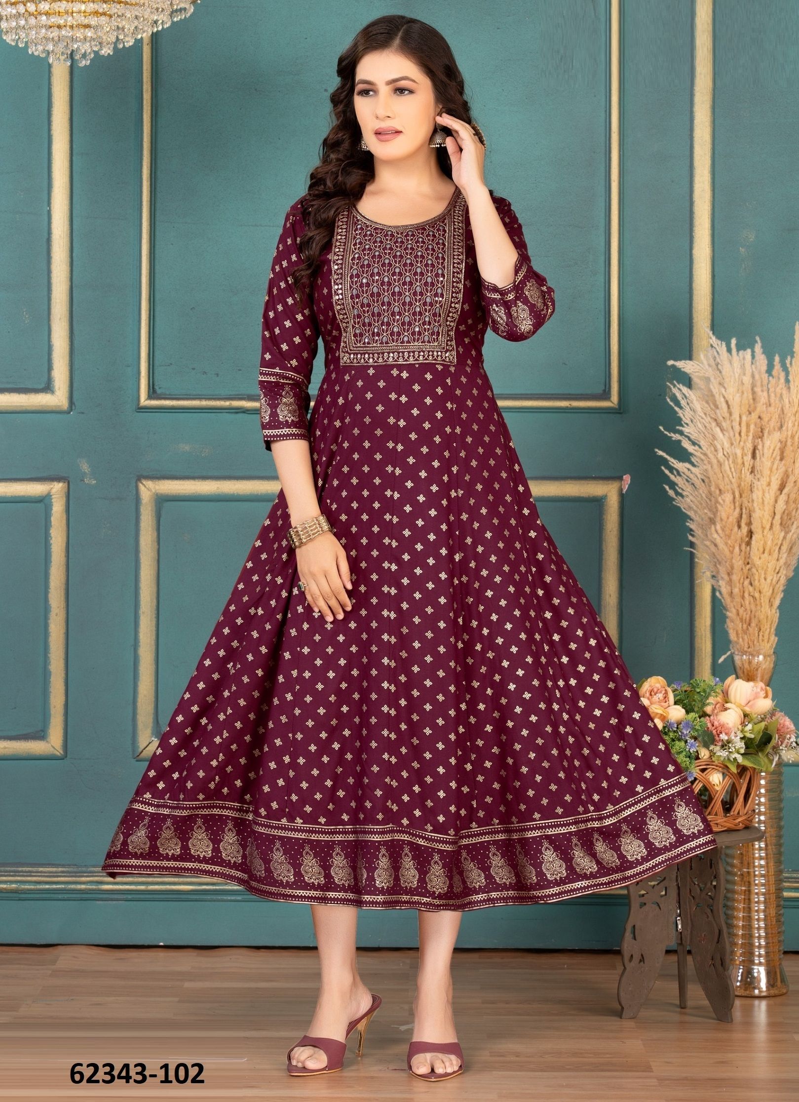 SAHAR - Catalog # 62343 (Set of 6 Readymade Women's Kurtis / Tops) by Dee Cee SAHAR - Catalog # 62343 (Set of 6 Readymade Women's Kurtis / Tops) by Dee Cee