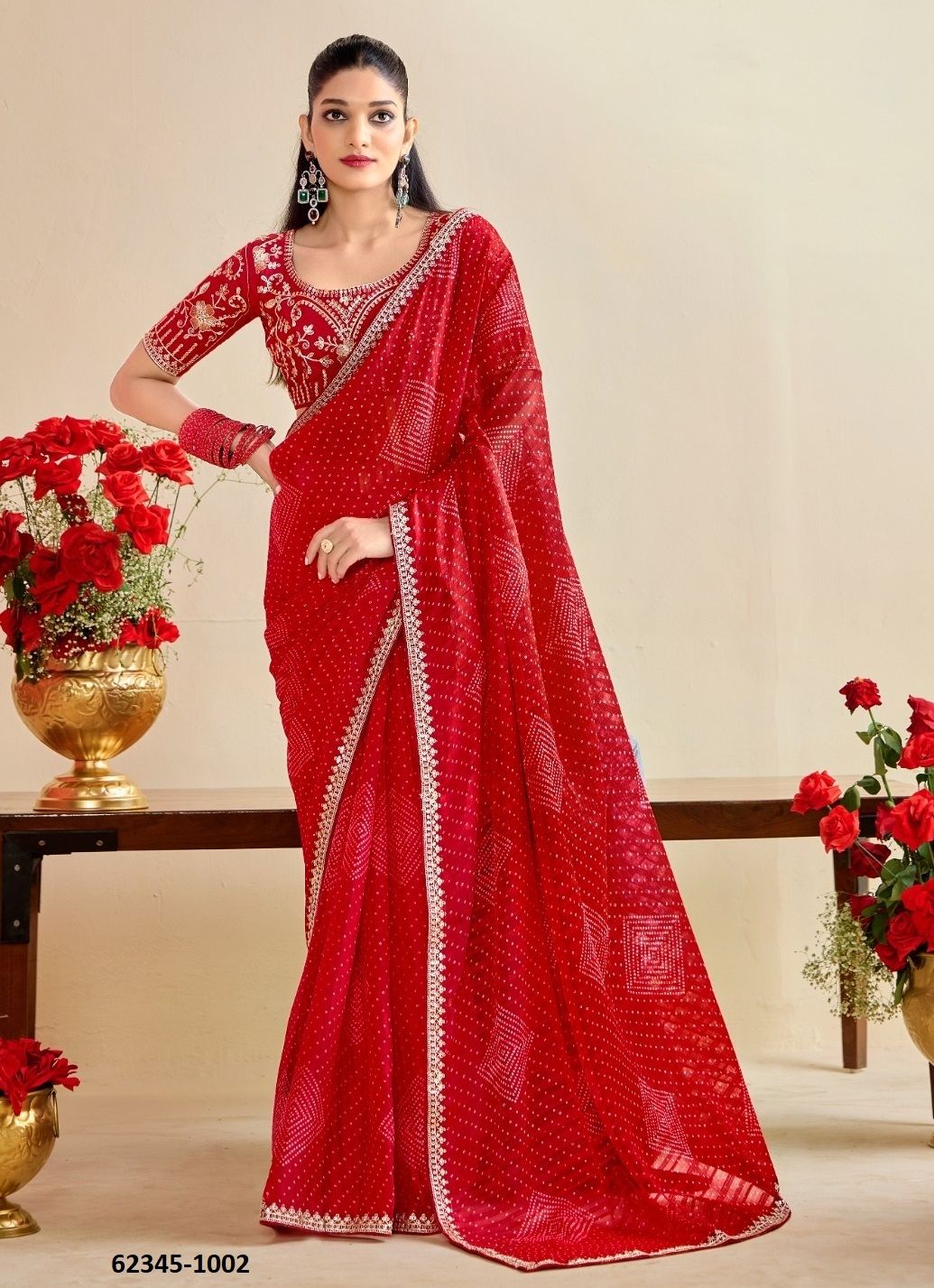 BANDHANIYA - Catalog # 62345 (Set of 10 Sarees) by Stavan BANDHANIYA - Catalog # 62345 (Set of 10 Sarees) by Stavan