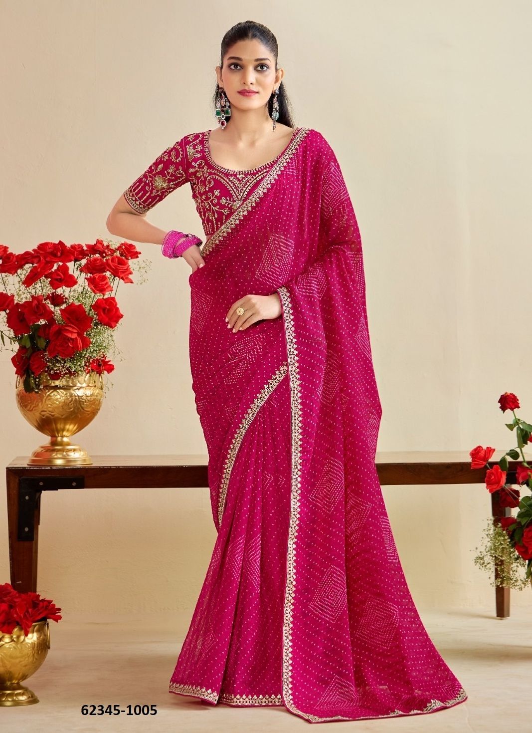 BANDHANIYA - Catalog # 62345 (Set of 10 Sarees) by Stavan BANDHANIYA - Catalog # 62345 (Set of 10 Sarees) by Stavan