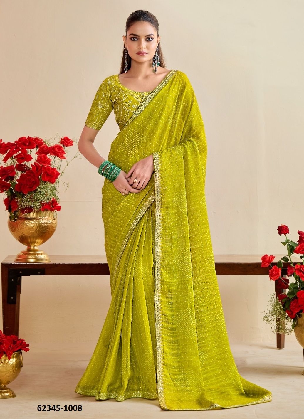 BANDHANIYA - Catalog # 62345 (Set of 10 Sarees) by Stavan BANDHANIYA - Catalog # 62345 (Set of 10 Sarees) by Stavan
