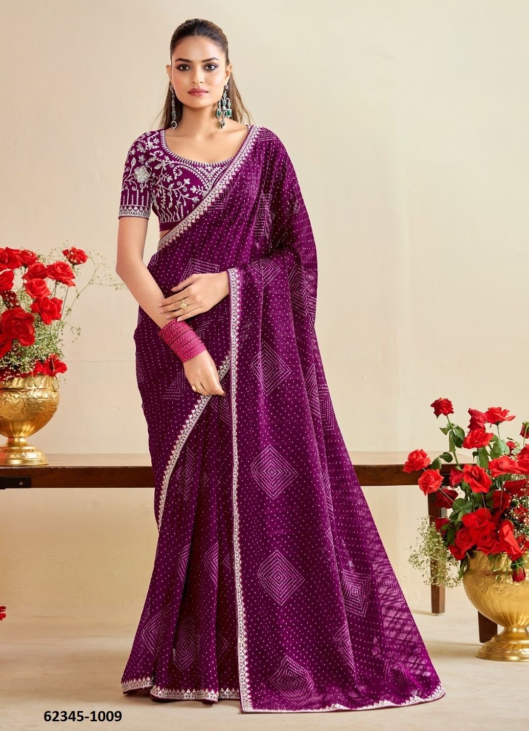 BANDHANIYA - Catalog # 62345 (Set of 10 Sarees) by Stavan BANDHANIYA - Catalog # 62345 (Set of 10 Sarees) by Stavan