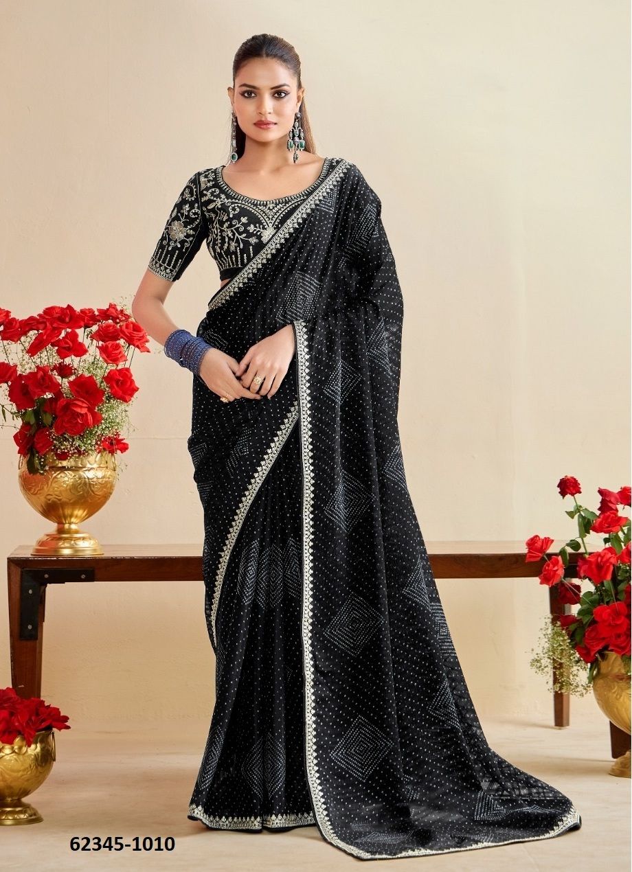 BANDHANIYA - Catalog # 62345 (Set of 10 Sarees) by Stavan BANDHANIYA - Catalog # 62345 (Set of 10 Sarees) by Stavan
