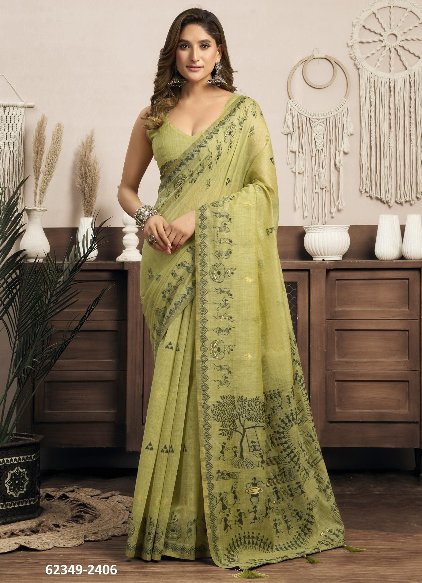 SOWMYA - Catalog # 62349 (Set of 6 Sarees) by Gobuni SOWMYA - Catalog # 62349 (Set of 6 Sarees) by Gobuni