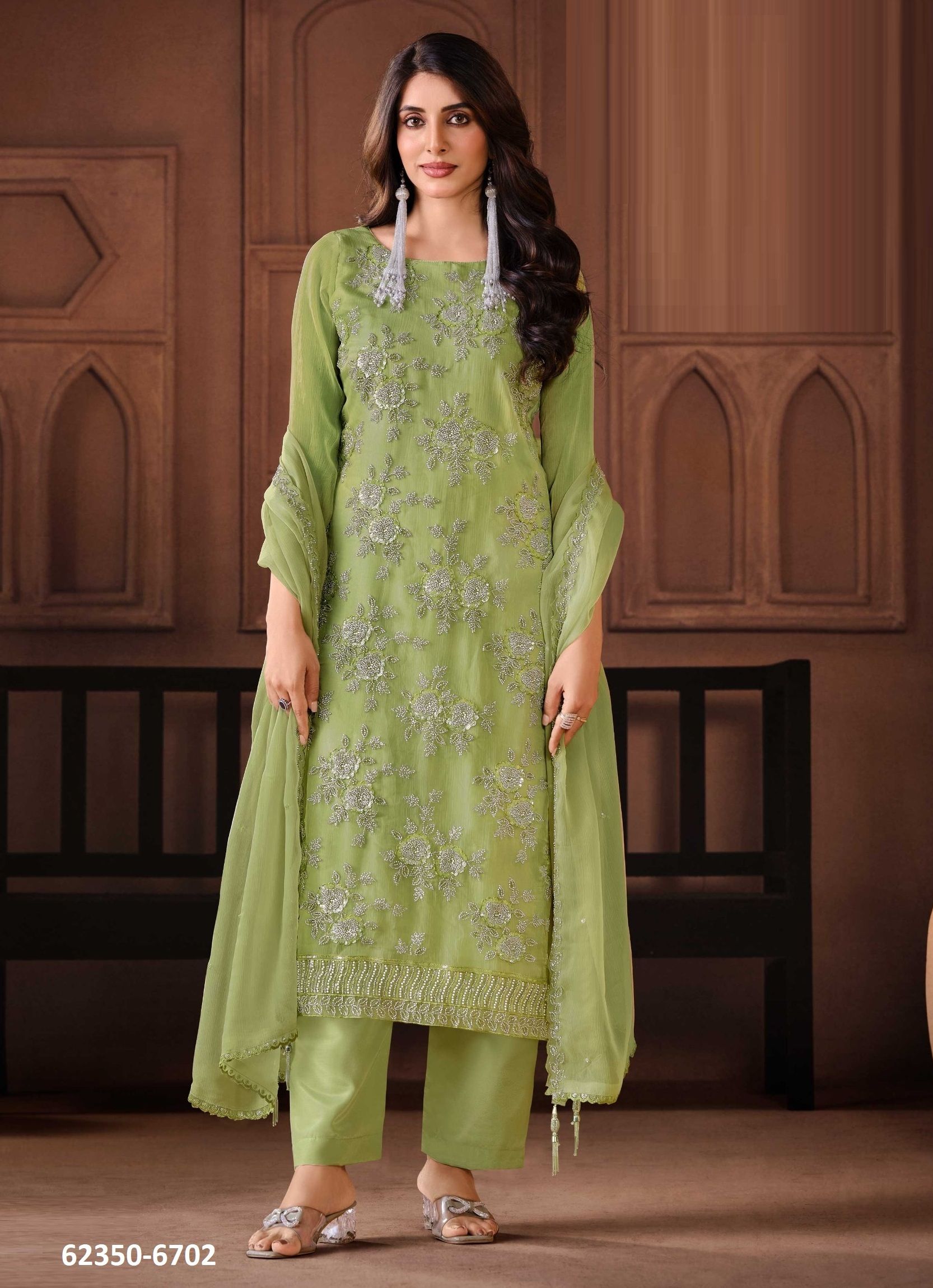 ARISAA - Catalog # 62350 (Set of 5 Semi-Stitched / Un-Stitched Suits) by Vipul Fashions