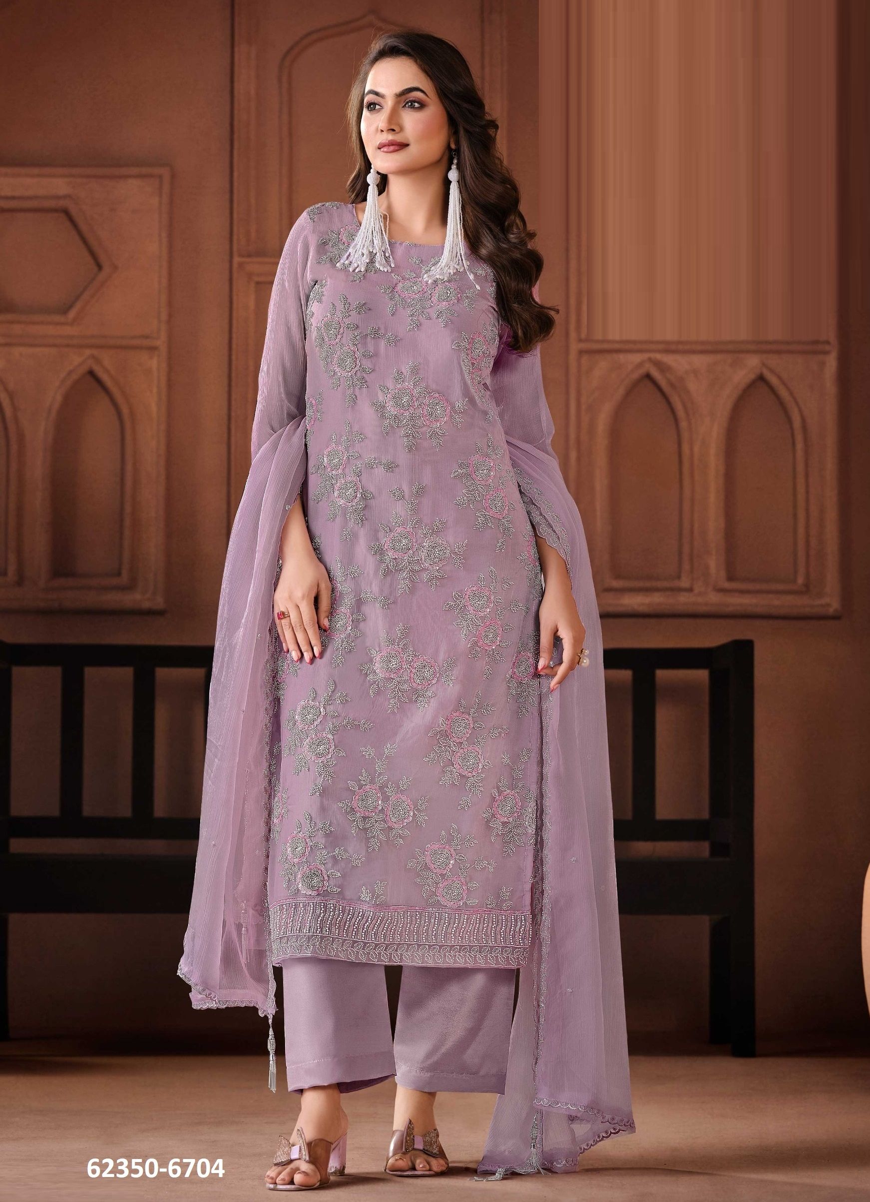 ARISAA - Catalog # 62350 (Set of 5 Semi-Stitched / Un-Stitched Suits) by Vipul Fashions
