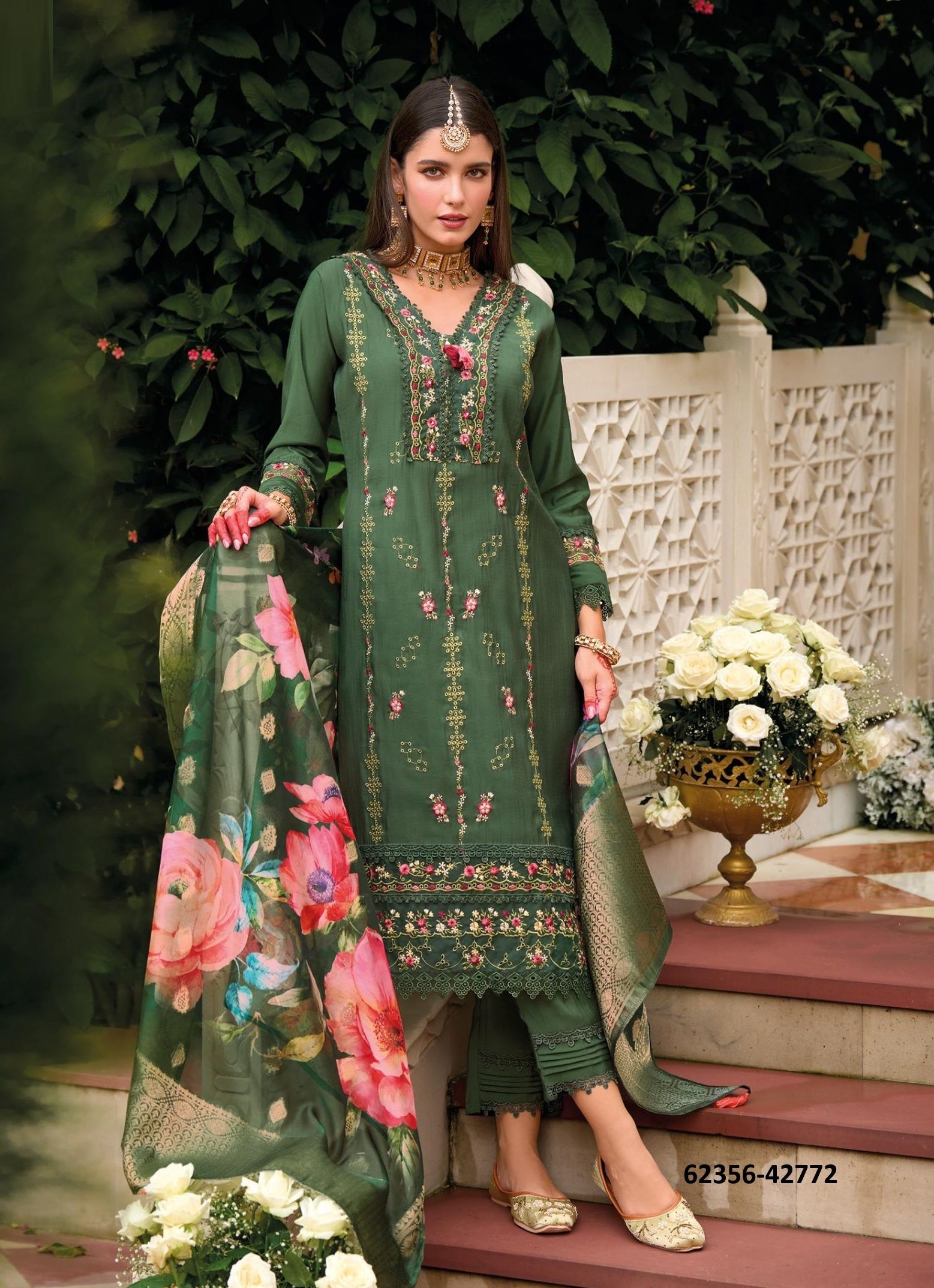 NAQSH - Catalog # 62356 (Set of 6 Readymade Salwar Suits) by Kailee