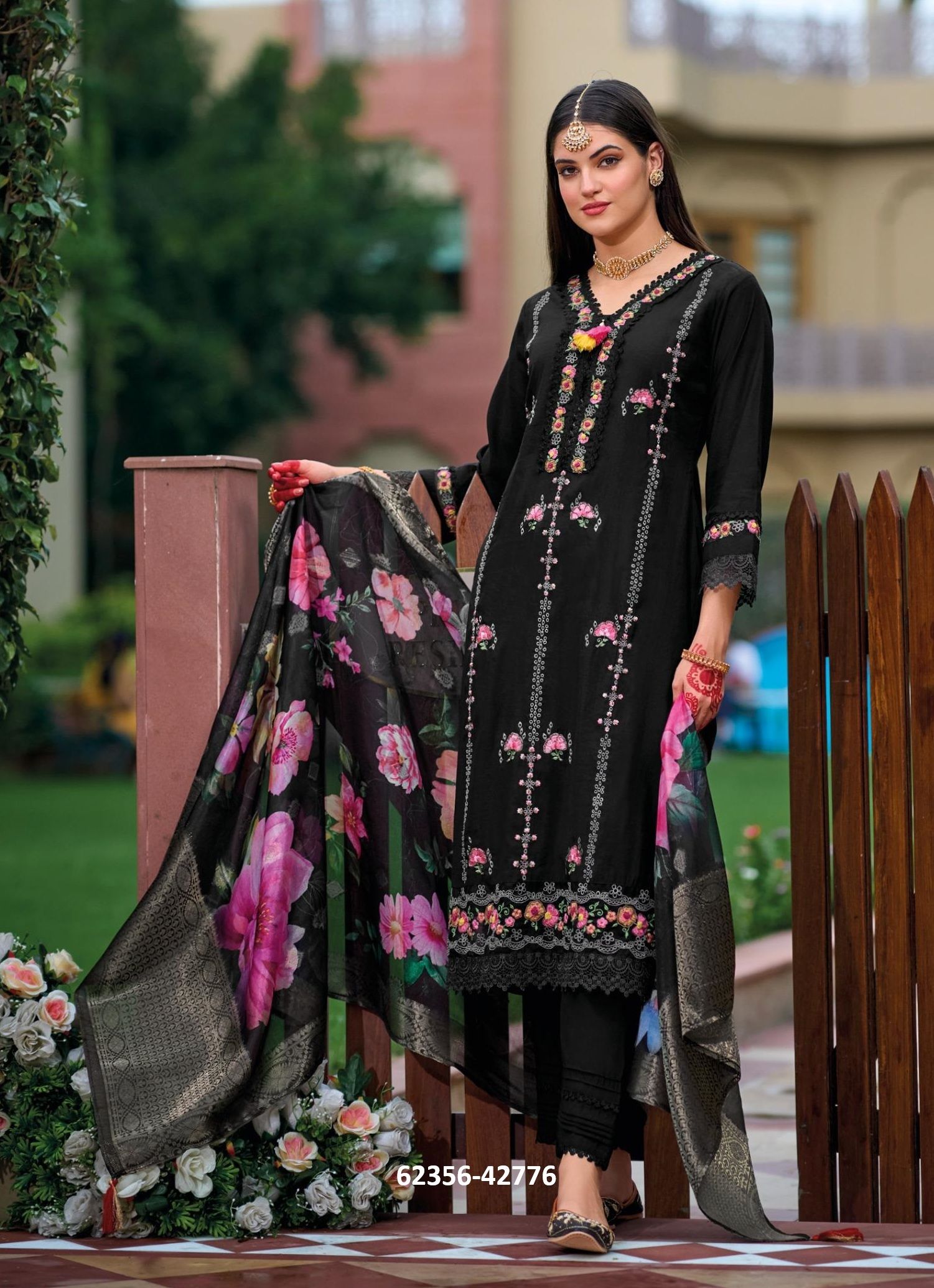 NAQSH - Catalog # 62356 (Set of 6 Readymade Salwar Suits) by Kailee