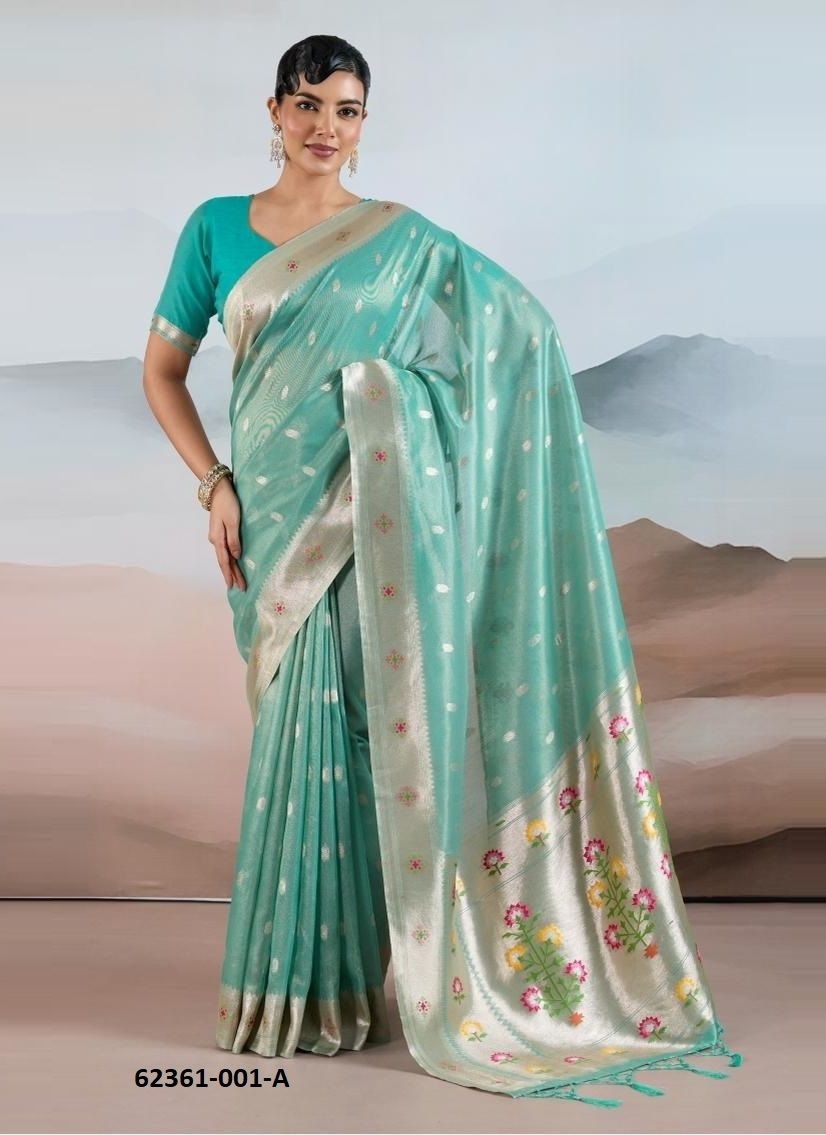 PURE PAITHANI 1 - Catalog # 62361 (Set of 6 Sarees) by Rajtex Fabrics PURE PAITHANI 1 - Catalog # 62361 (Set of 6 Sarees) by Rajtex Fabrics