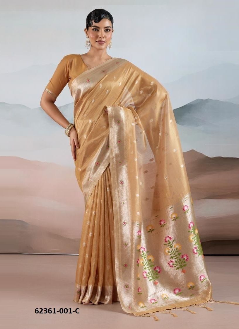 PURE PAITHANI 1 - Catalog # 62361 (Set of 6 Sarees) by Rajtex Fabrics PURE PAITHANI 1 - Catalog # 62361 (Set of 6 Sarees) by Rajtex Fabrics