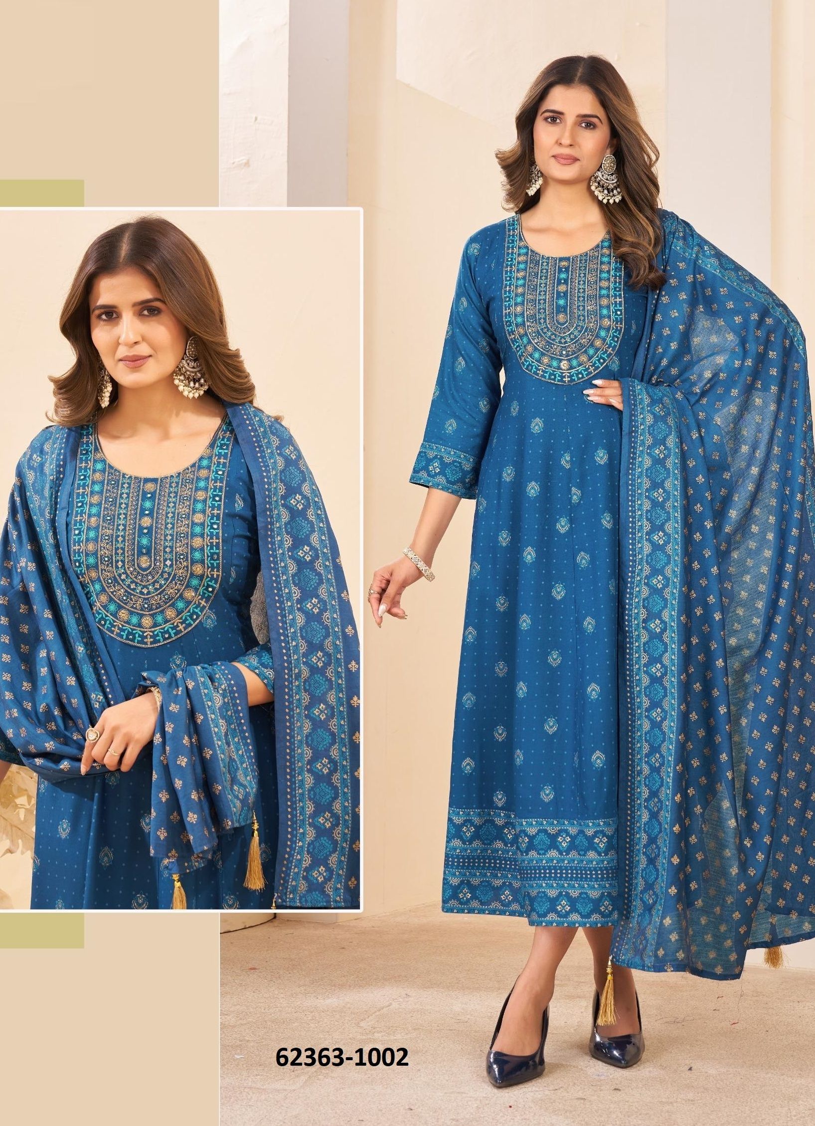 NITHYA - Catalog # 62363 (Set of 6 Readymade Women's Kurtis / Tops) by Blue Hills NITHYA - Catalog # 62363 (Set of 6 Readymade Women's Kurtis / Tops) by Blue Hills