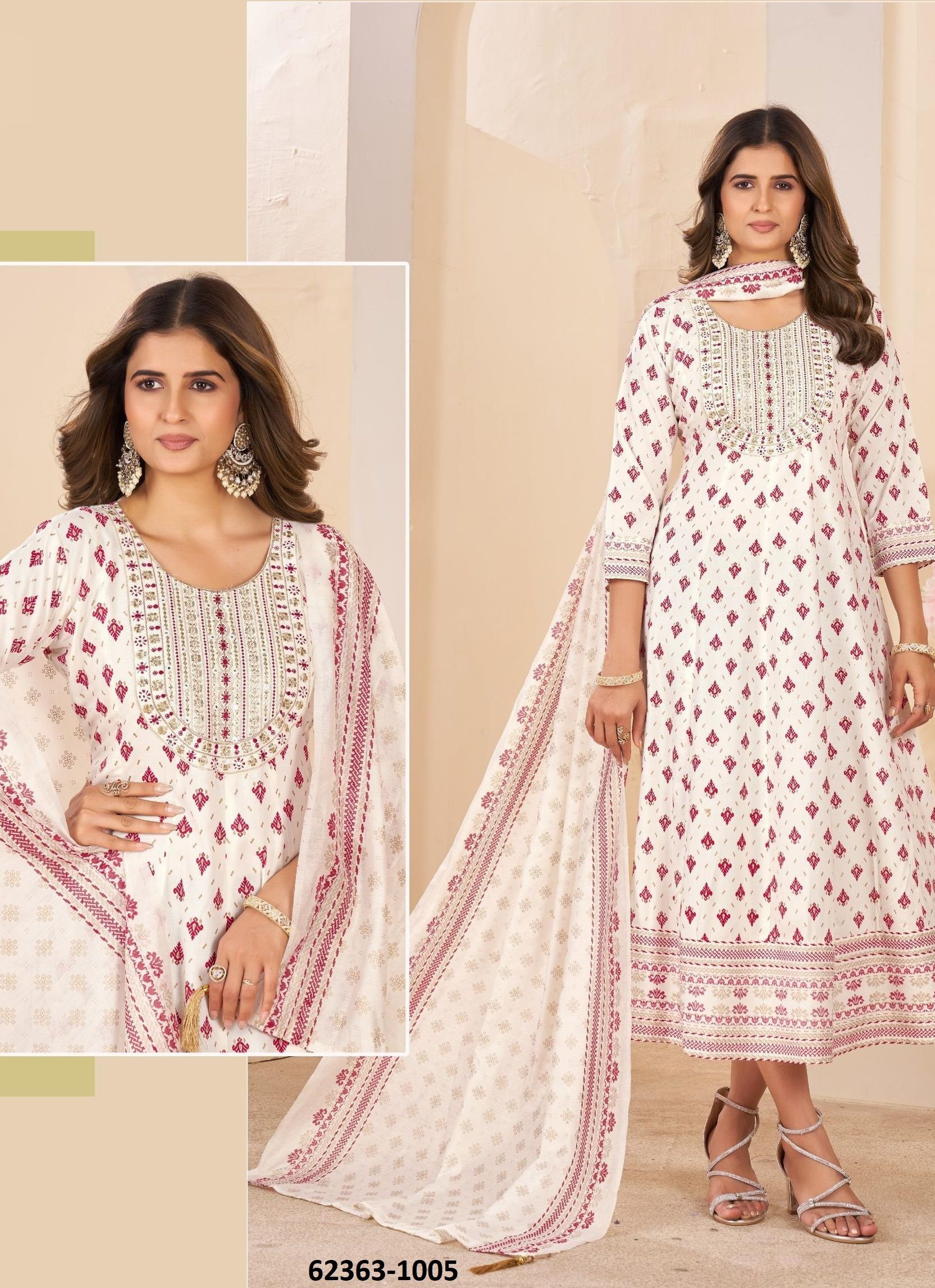 NITHYA - Catalog # 62363 (Set of 6 Readymade Women's Kurtis / Tops) by Blue Hills NITHYA - Catalog # 62363 (Set of 6 Readymade Women's Kurtis / Tops) by Blue Hills