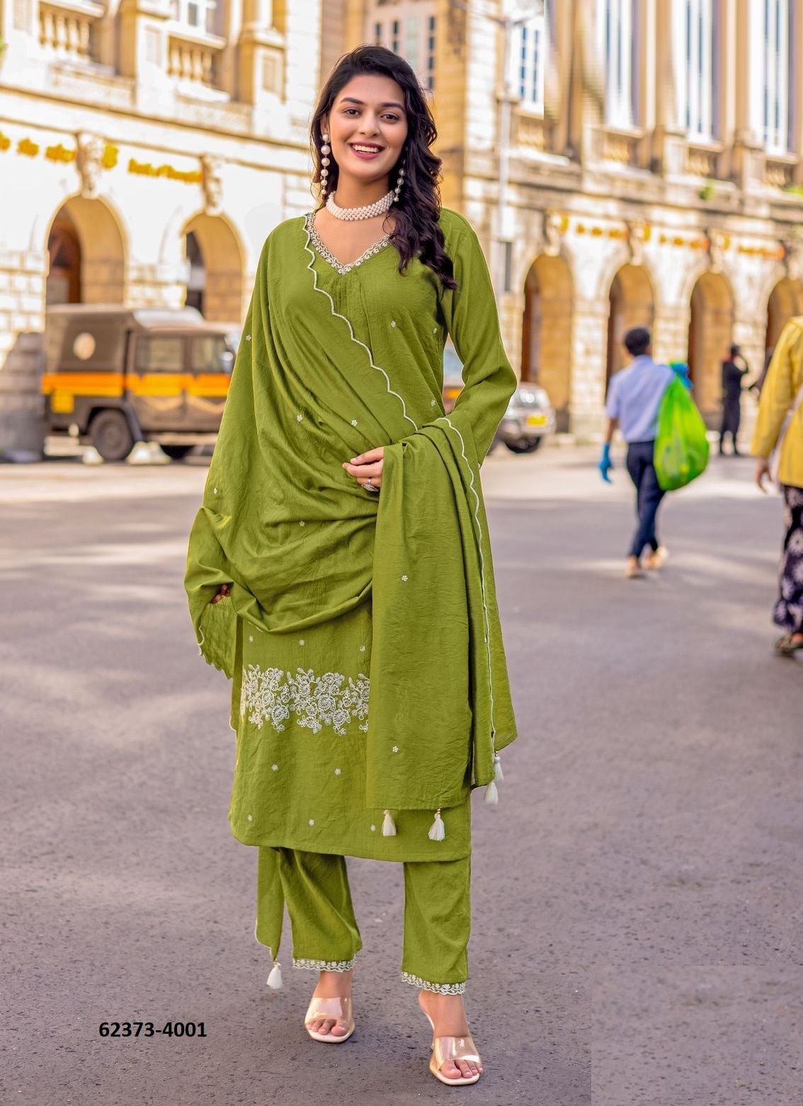 KESARIYA - Catalog # 62373 (Set of 4 Readymade Salwar Suits) by Kadlee Fashion KESARIYA - Catalog # 62373 (Set of 4 Readymade Salwar Suits) by Kadlee Fashion
