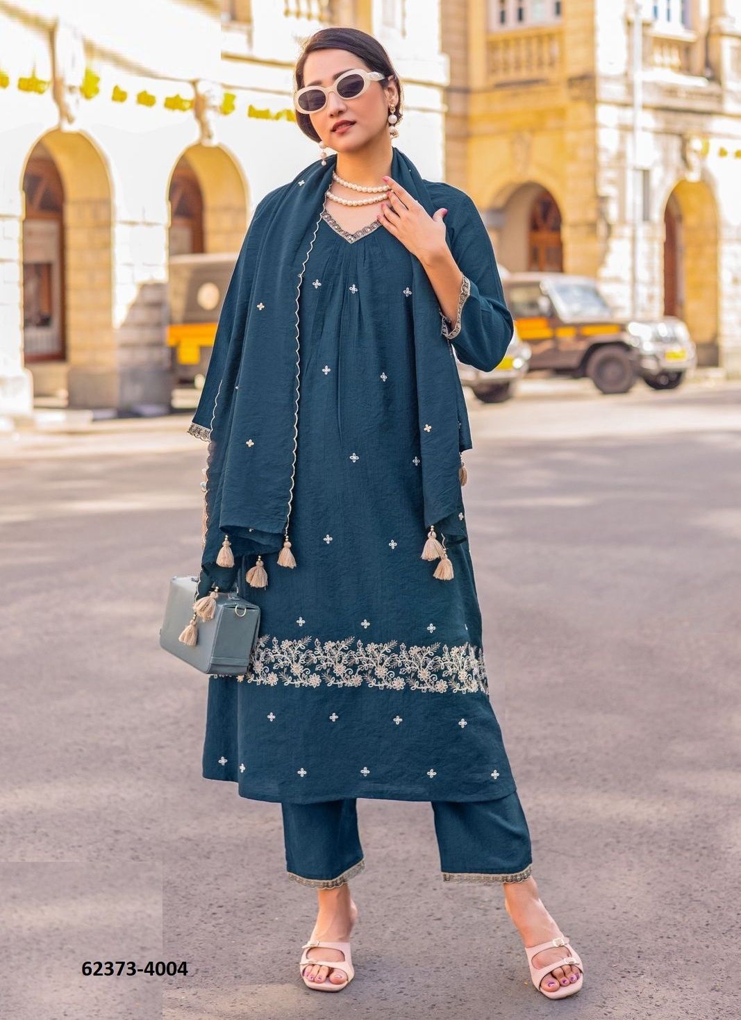 KESARIYA - Catalog # 62373 (Set of 4 Readymade Salwar Suits) by Kadlee Fashion KESARIYA - Catalog # 62373 (Set of 4 Readymade Salwar Suits) by Kadlee Fashion