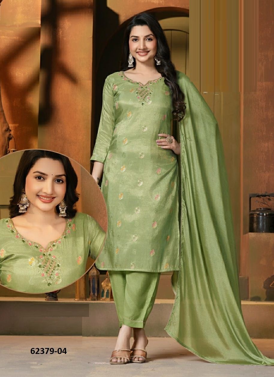 DARSHI - Catalog # 62379 (Set of 5 Readymade Salwar Suits) by Kaya Ahmedabad