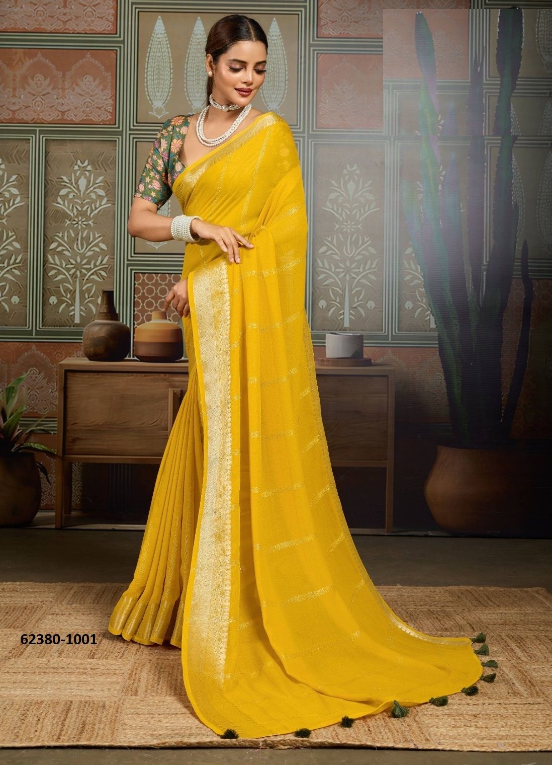 ARNIKA - Catalog # 62380 (Set of 10 Sarees) by Desi Muse ARNIKA - Catalog # 62380 (Set of 10 Sarees) by Desi Muse