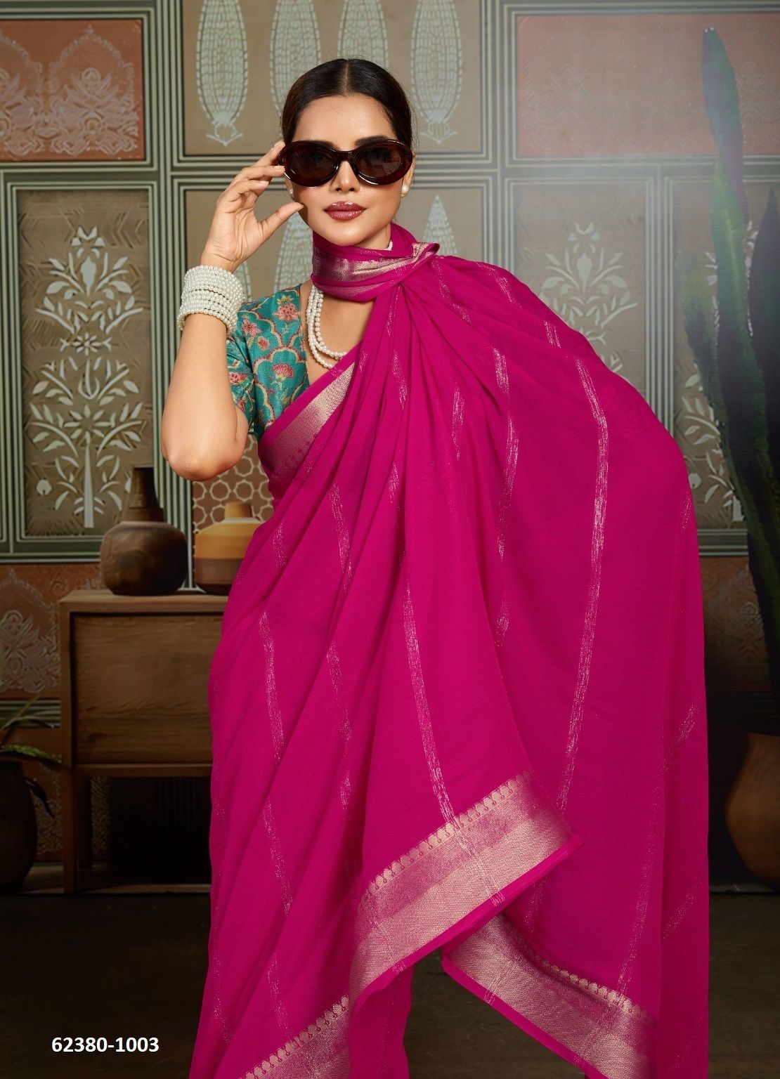 ARNIKA - Catalog # 62380 (Set of 10 Sarees) by Desi Muse ARNIKA - Catalog # 62380 (Set of 10 Sarees) by Desi Muse